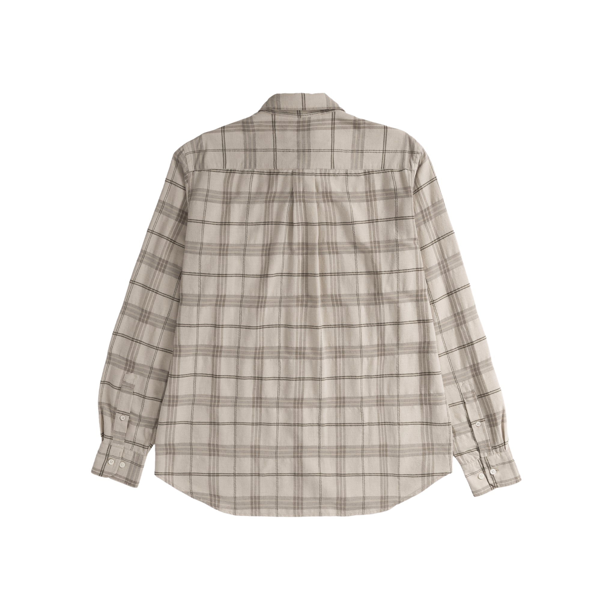 Algot Relaxed Textured Check Shirt - Oatmeal-Norse Projects-W2 Store