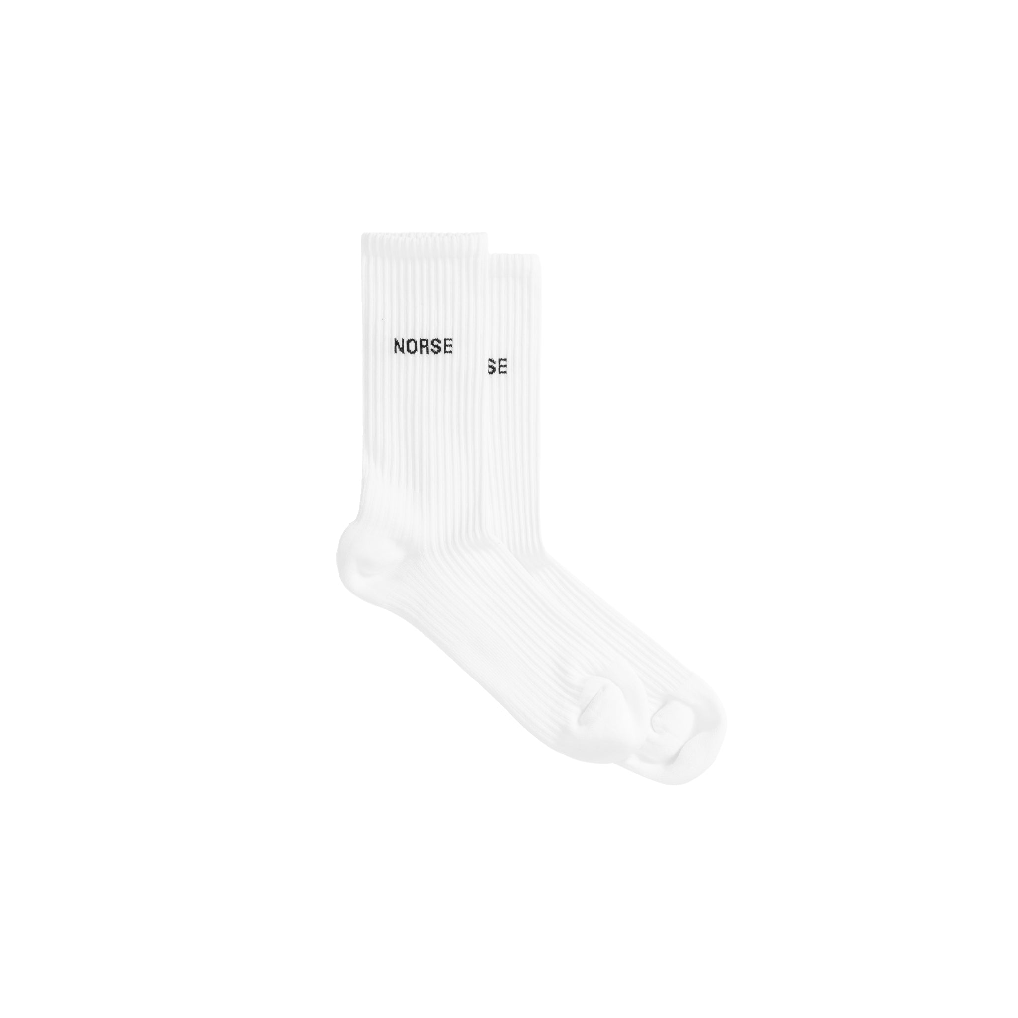 Bjarki Logo Sport Sock - White-Norse Projects-W2 Store