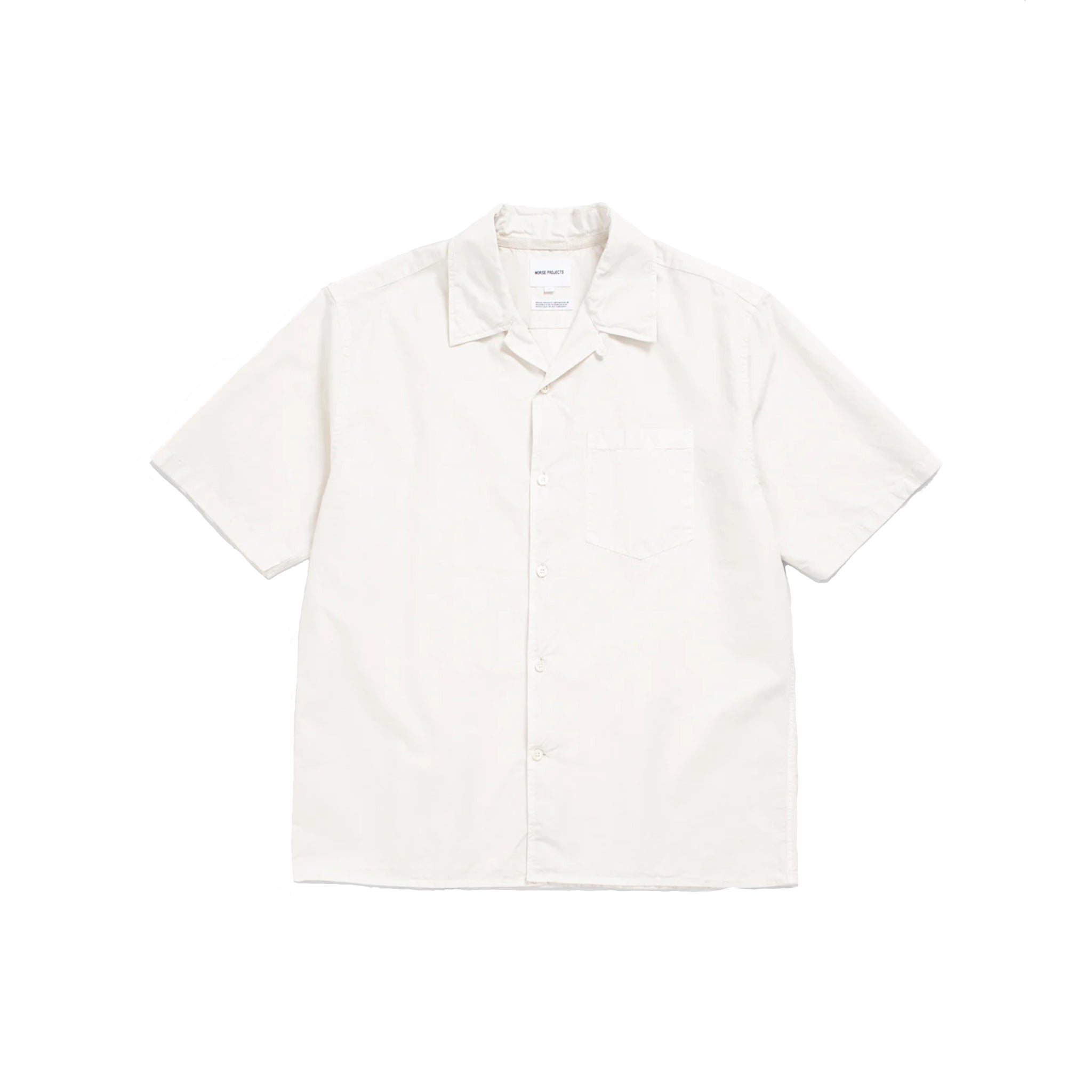 Carsten Cotton Tencel Shirt - Marble White-Norse Projects-W2 Store