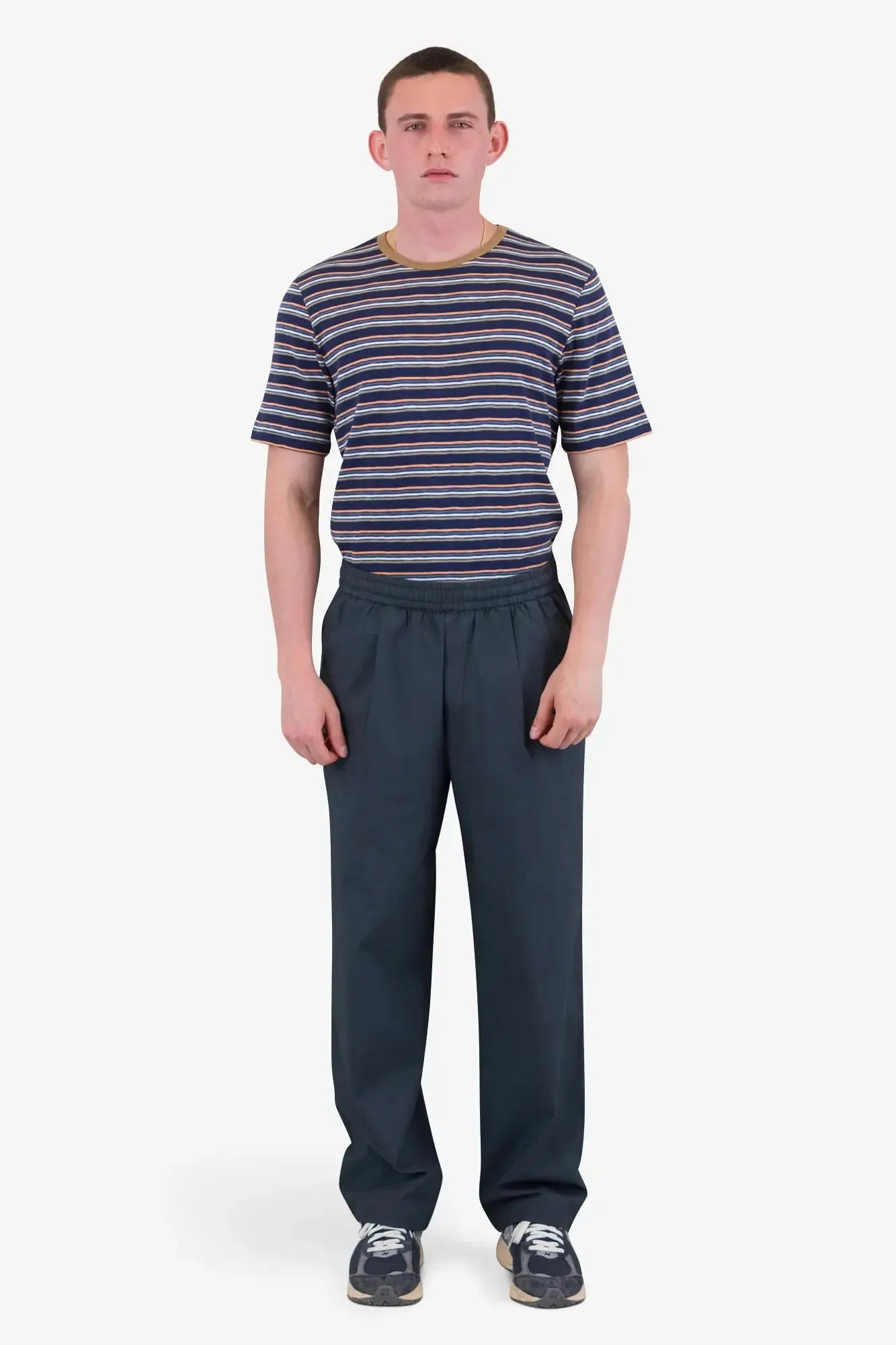 Drawcord Loose Trouser - Soft Black-Folk-W2 Store