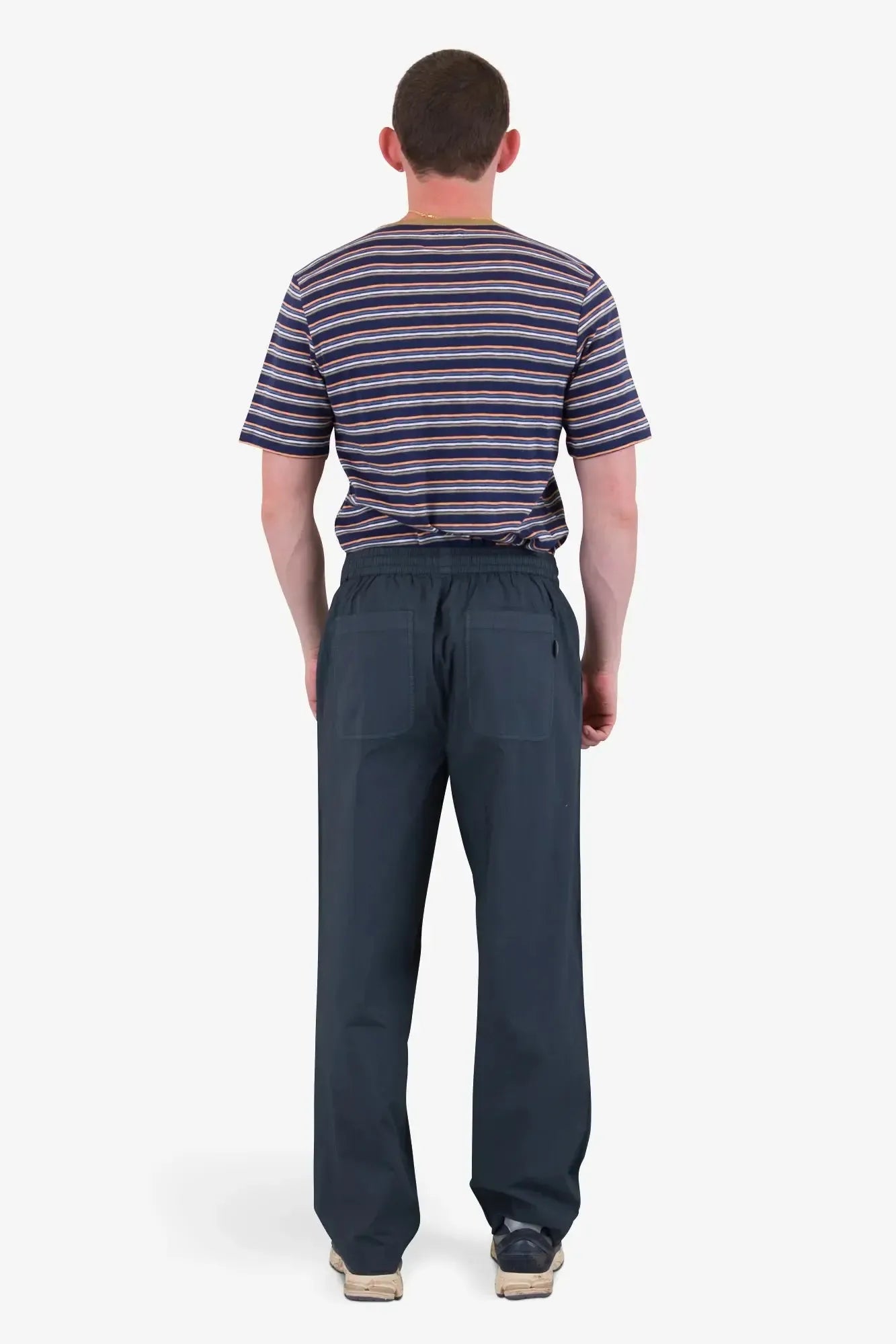 Drawcord Loose Trouser - Soft Black-Folk-W2 Store