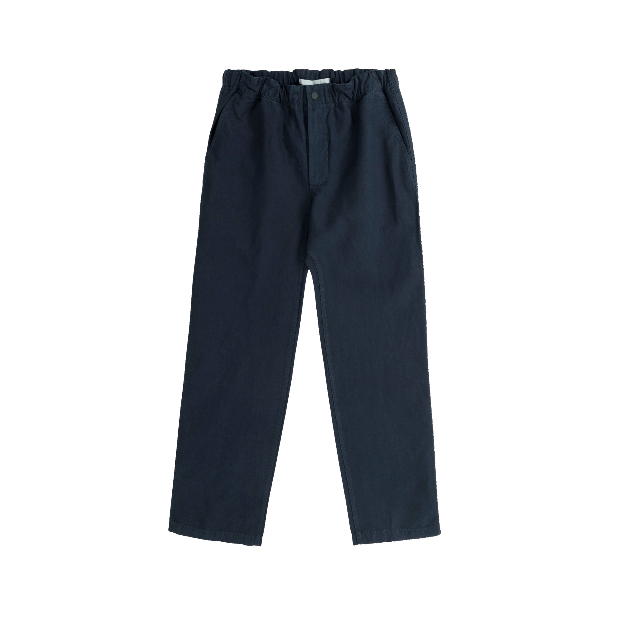 Ezra Relaxed Cotton Linen Trouser - Dark Navy-Norse Projects-W2 Store
