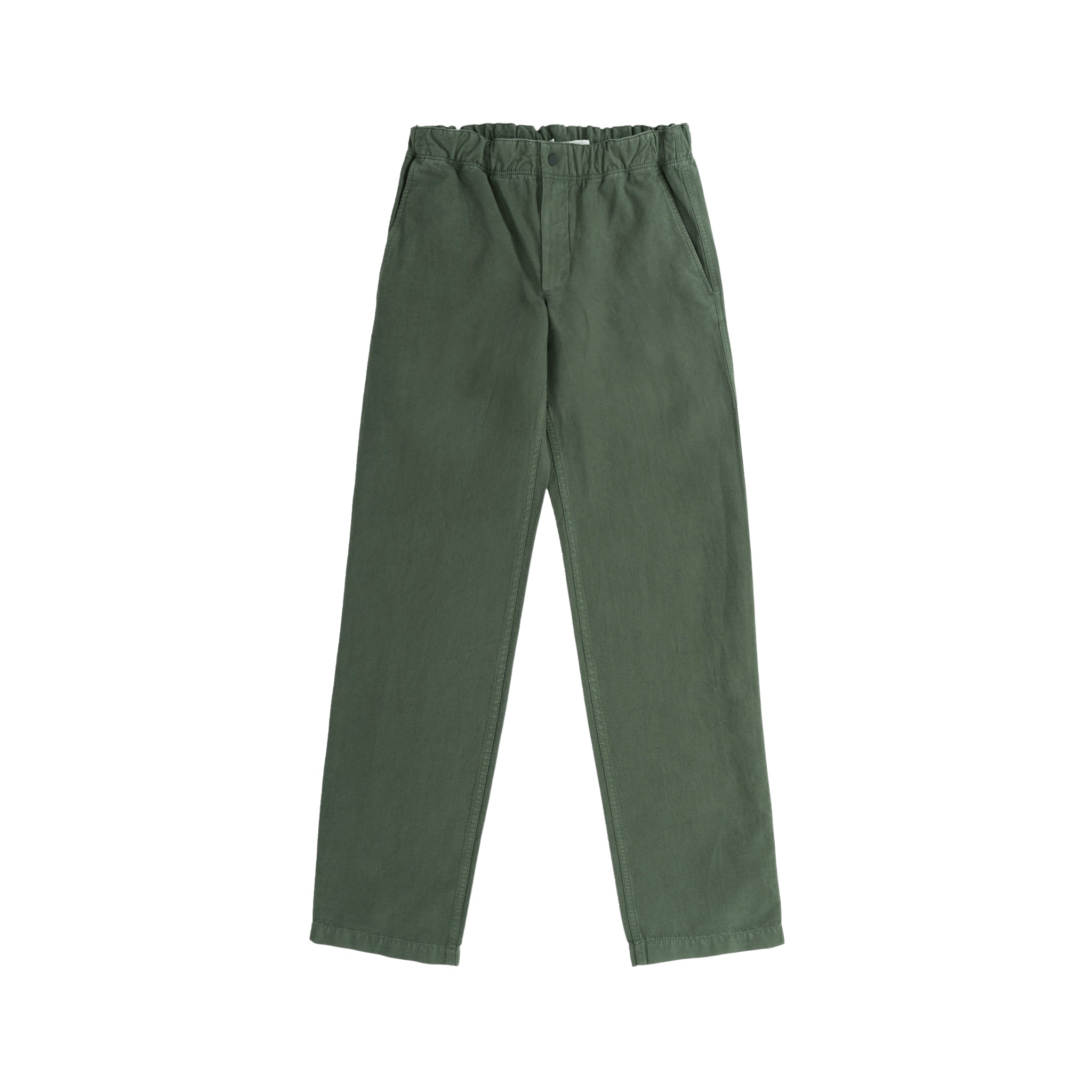 Ezra Relaxed Cotton Linen Trouser - Spruce Green-Norse Projects-W2 Store