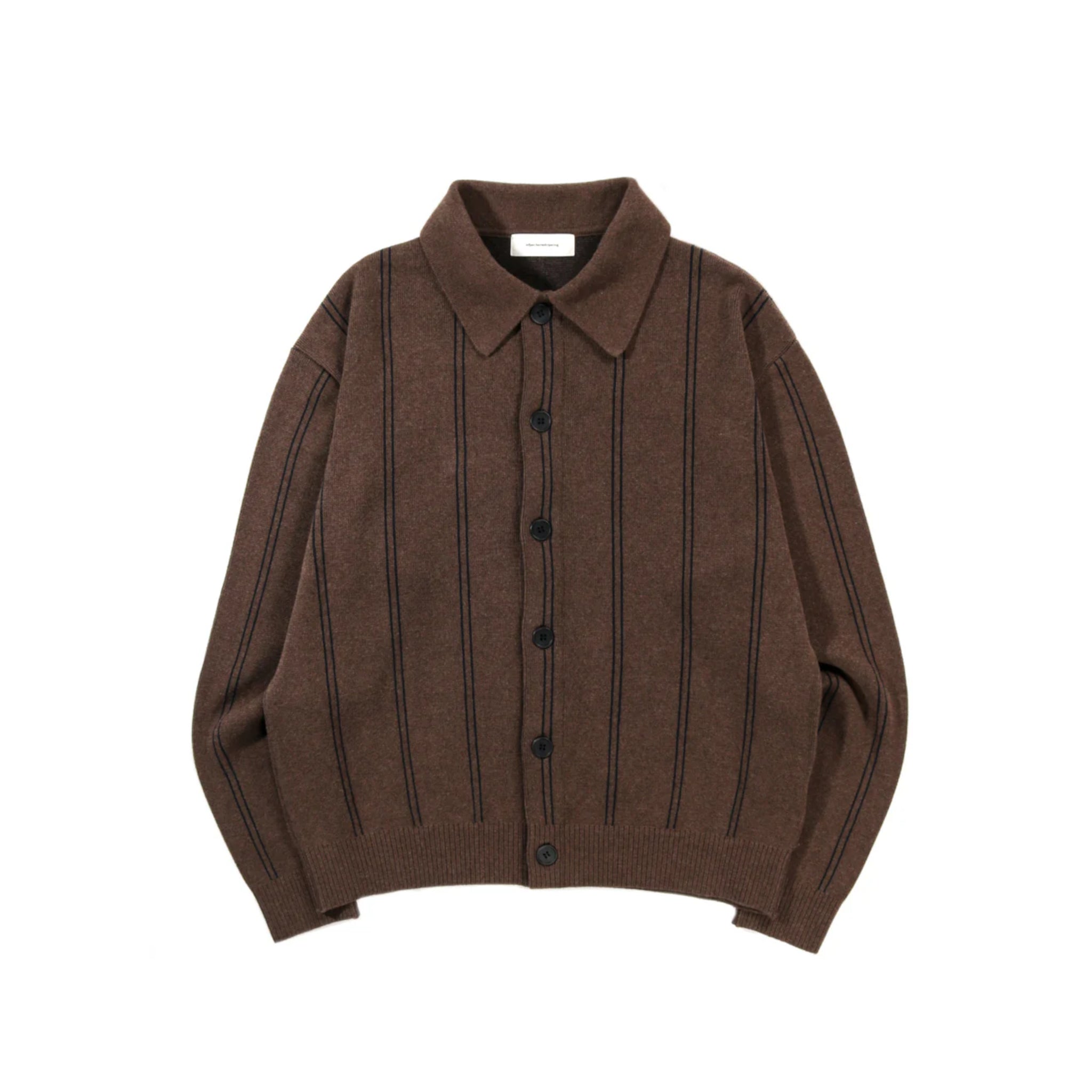 mfpen Formal Cardigan Light Brown Stripe W2 Store