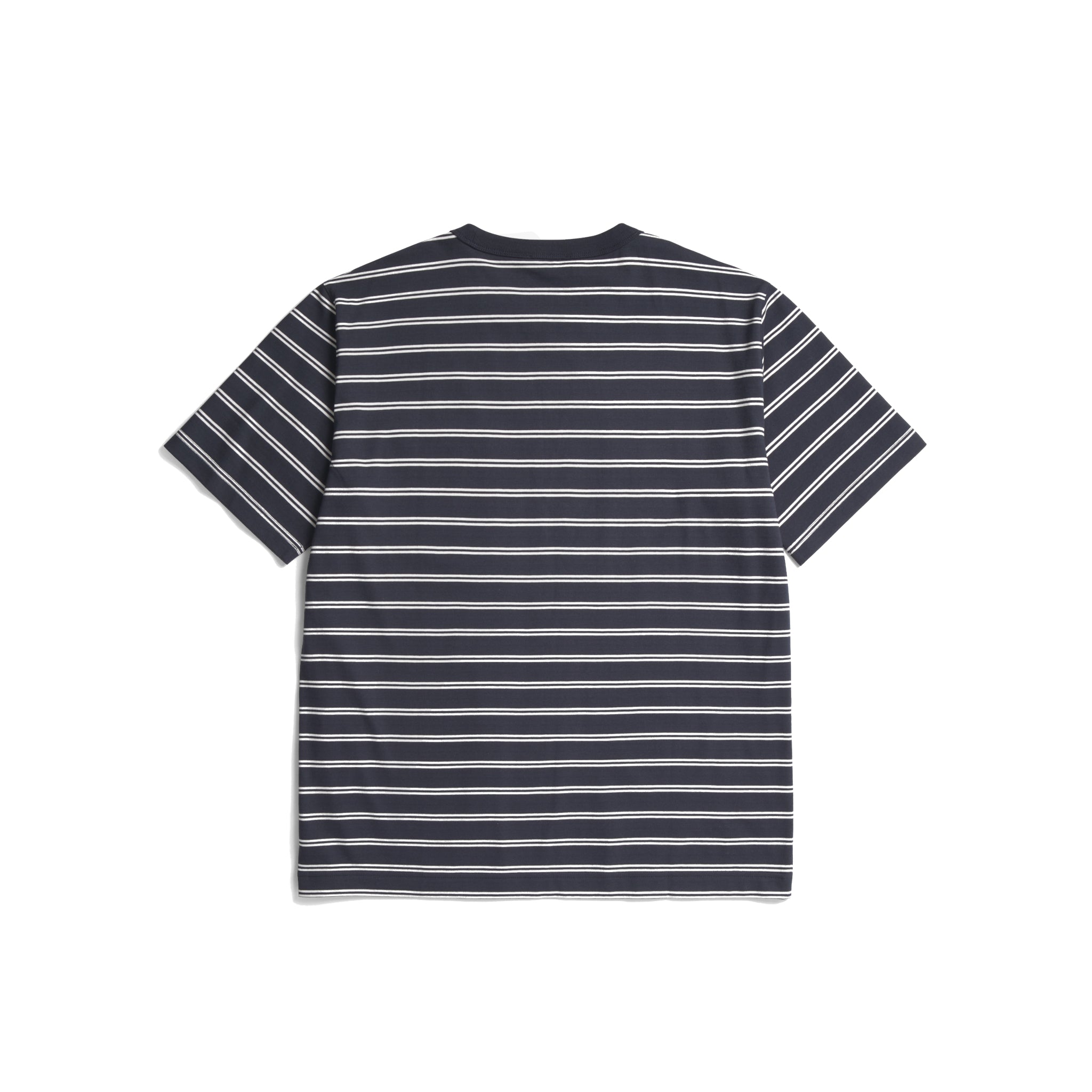 Holger Organic Sailor Stripe Pocket T-Shirt - Dark Navy-Norse Projects-W2 Store