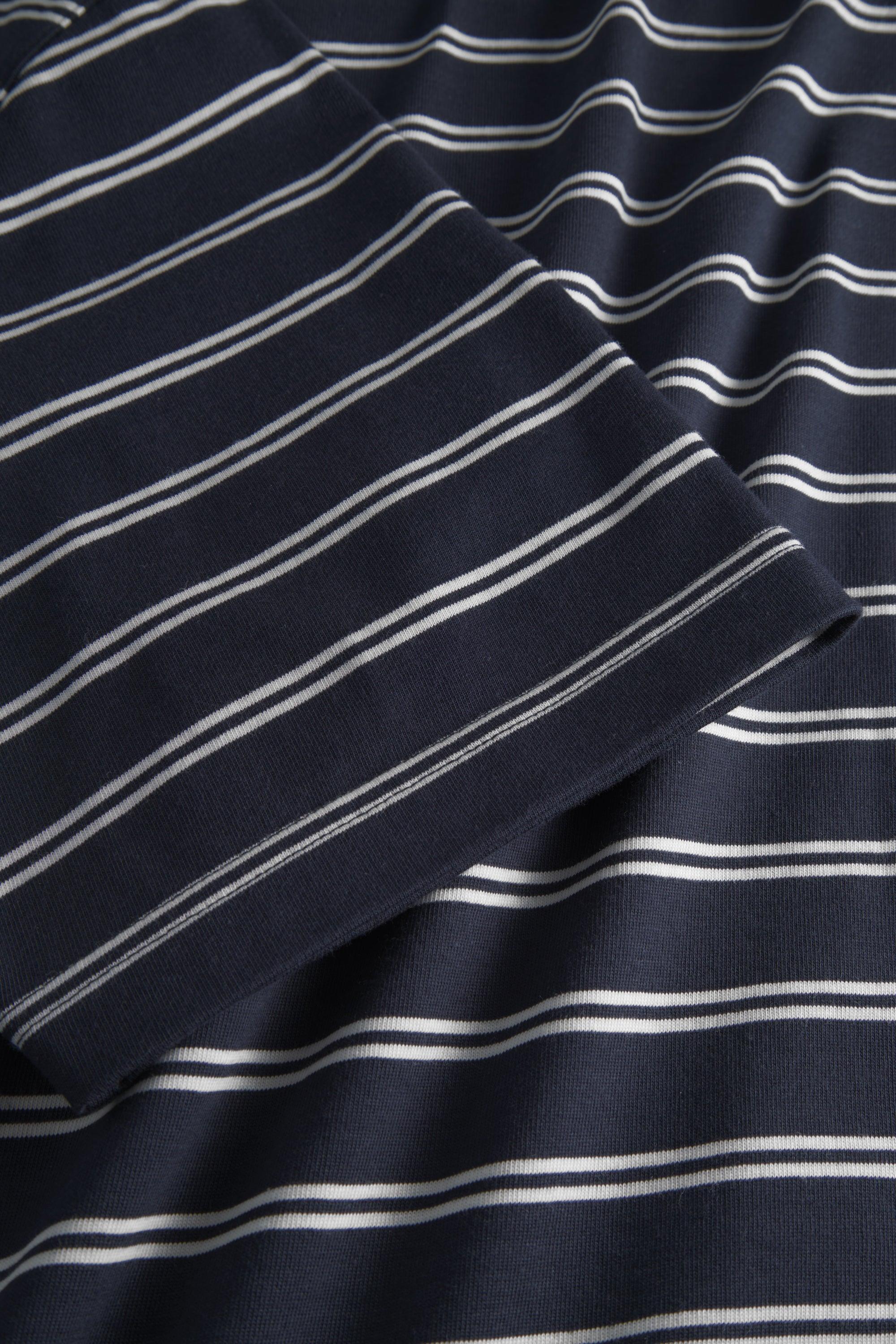 Holger Organic Sailor Stripe Pocket T-Shirt - Dark Navy-Norse Projects-W2 Store