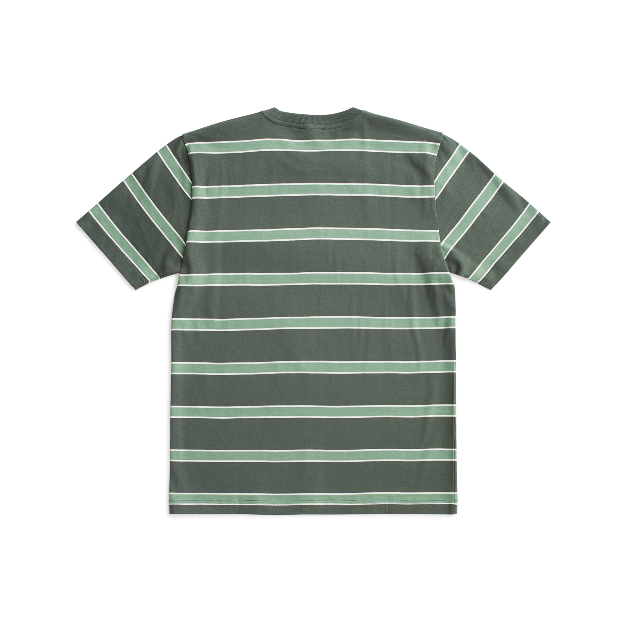 Johannes Organic Multicolour Stripe T-shirt - Spruce Green-Norse Projects-W2 Store