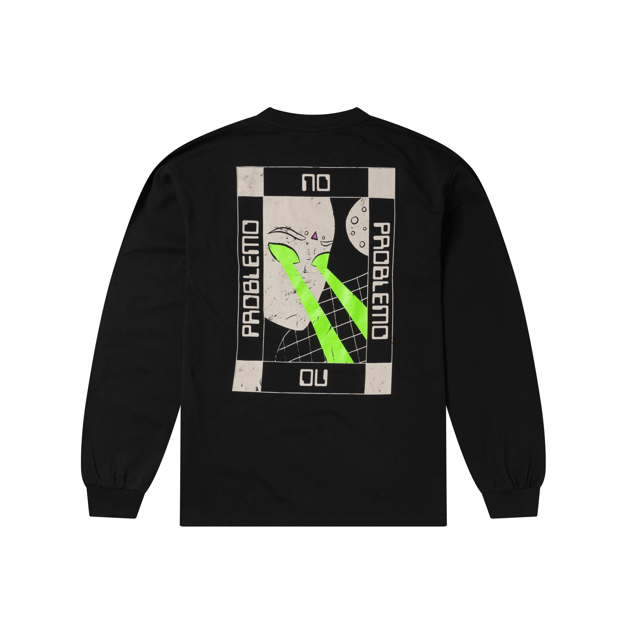 No Vision Long Sleeve T-Shirt - Black-No Problemo-W2 Store