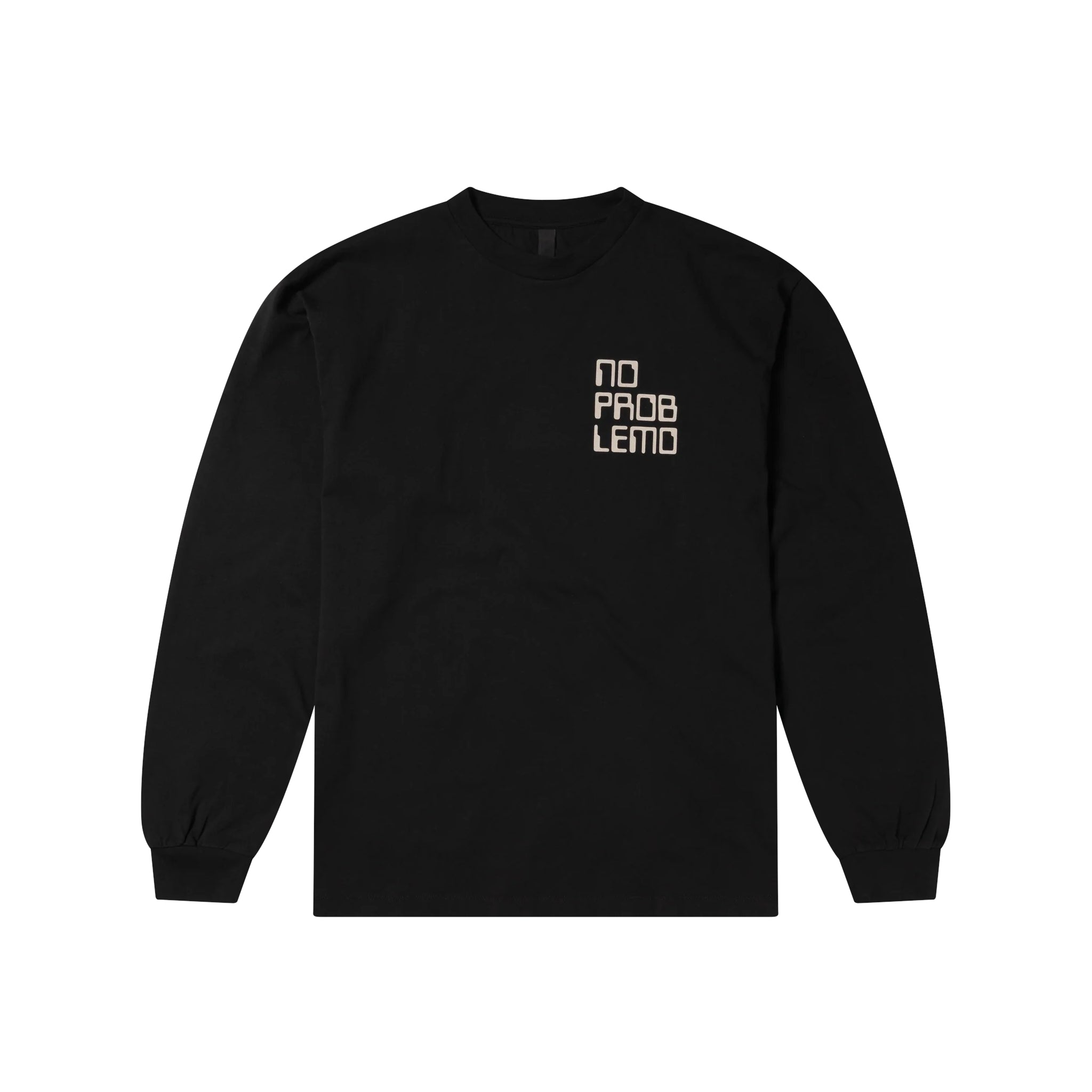 No Vision Long Sleeve T-Shirt - Black-No Problemo-W2 Store