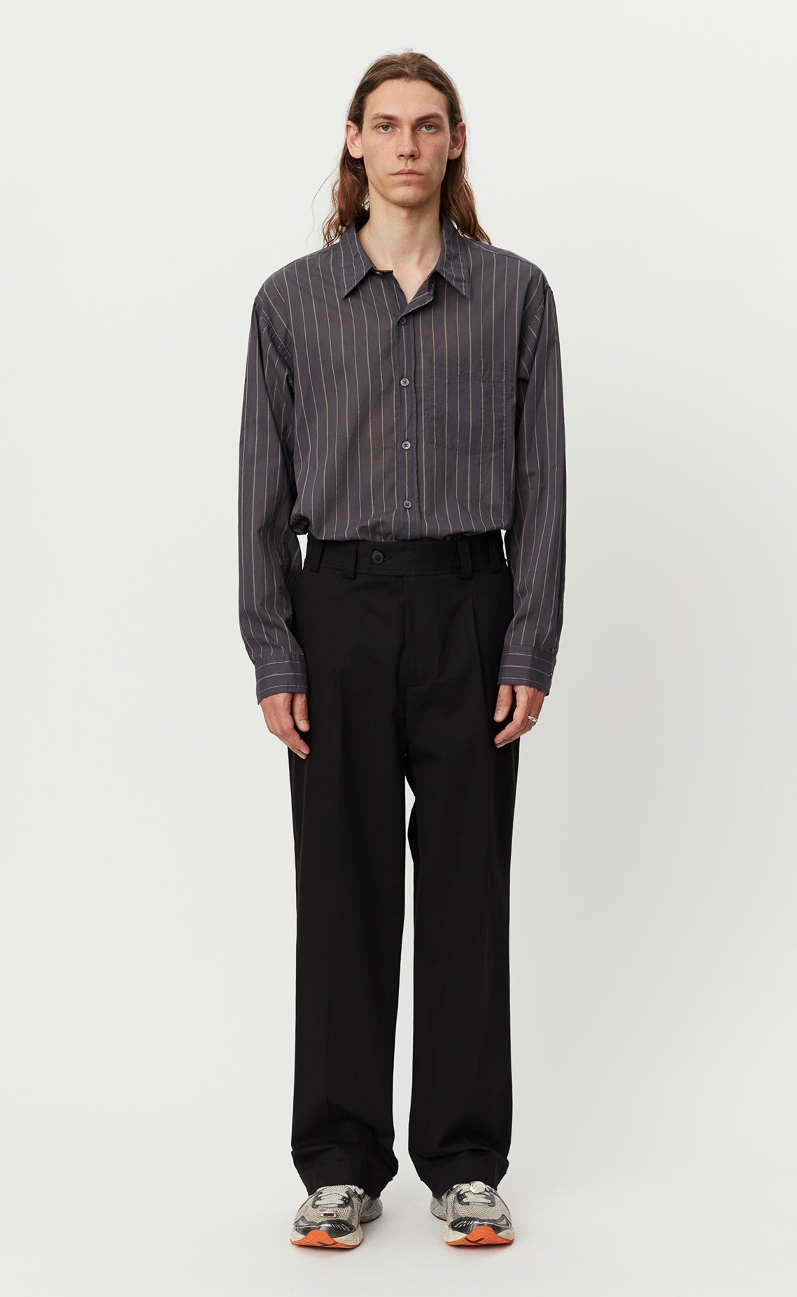 Patch Trousers - Black-mfpen-W2 Store
