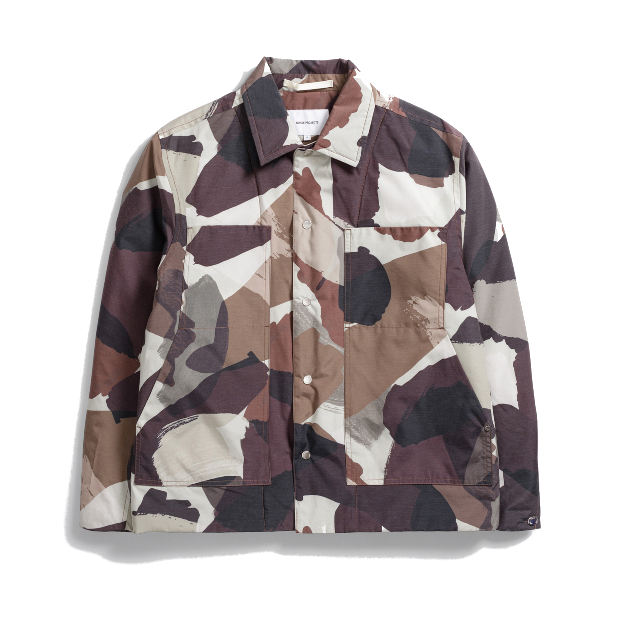 Pelle Camo Nylon Insulated Jacket - Espresso-Norse Projects-W2 Store