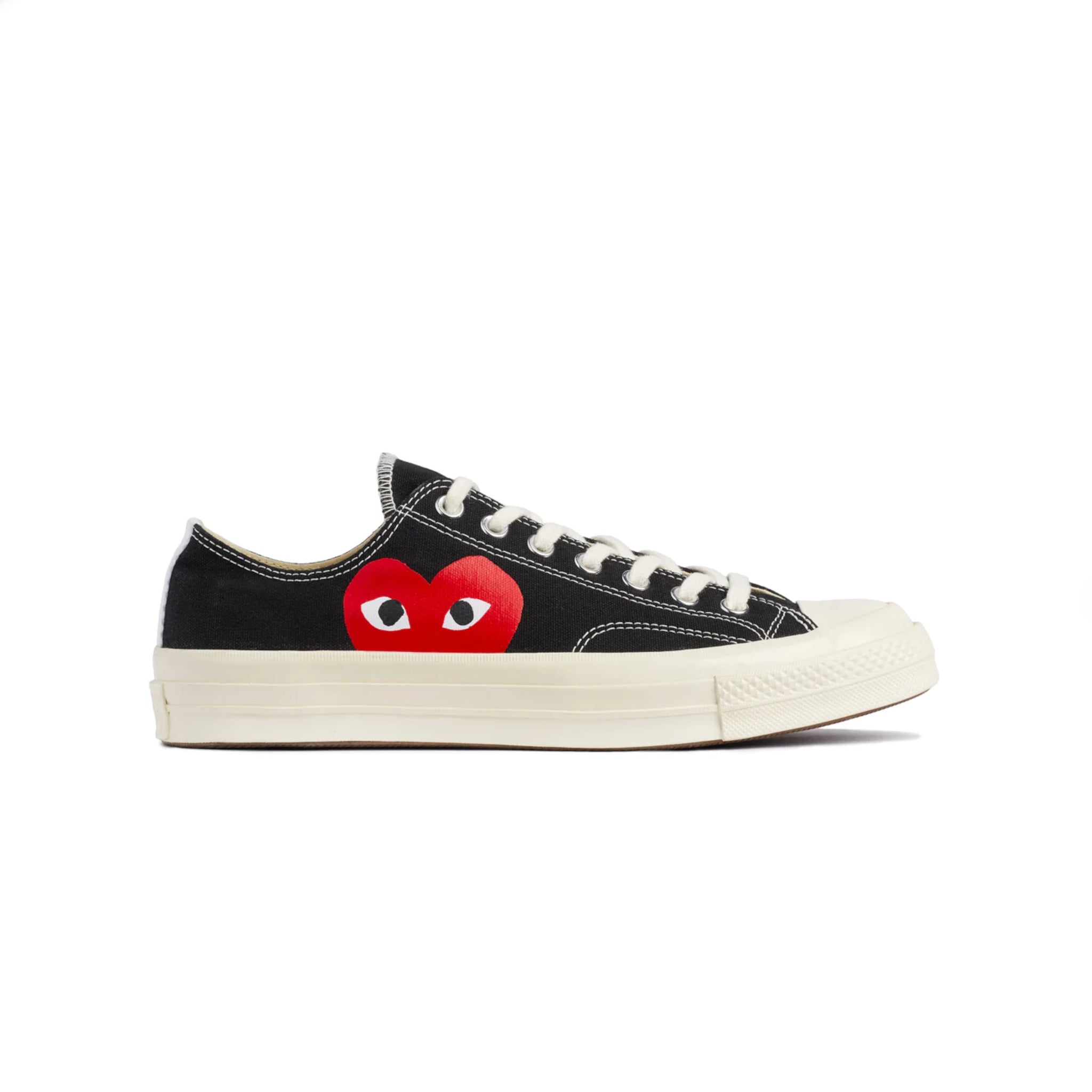 Red Heart 70s Chuck Taylor Low Converse - Black-Comme des Garçons Converse-W2 Store