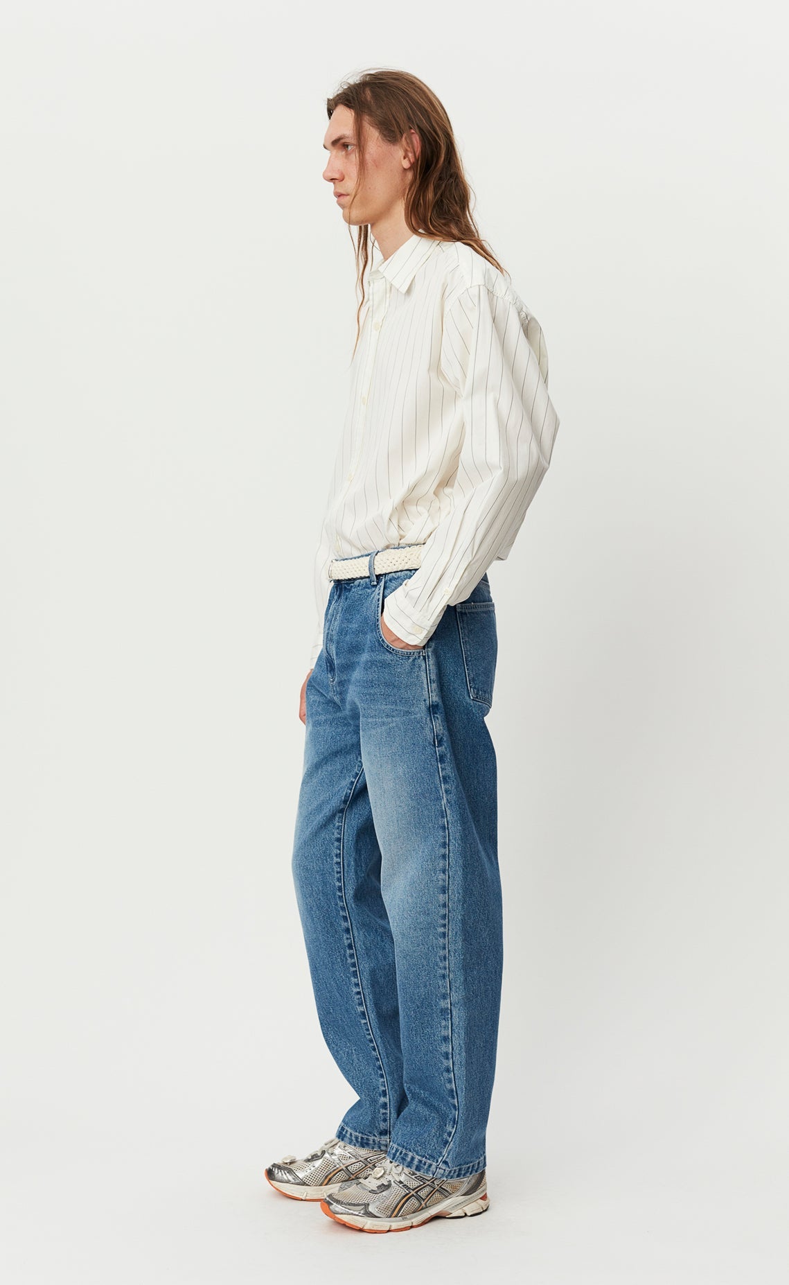 Regular Jeans - Washed Blue-mfpen-W2 Store