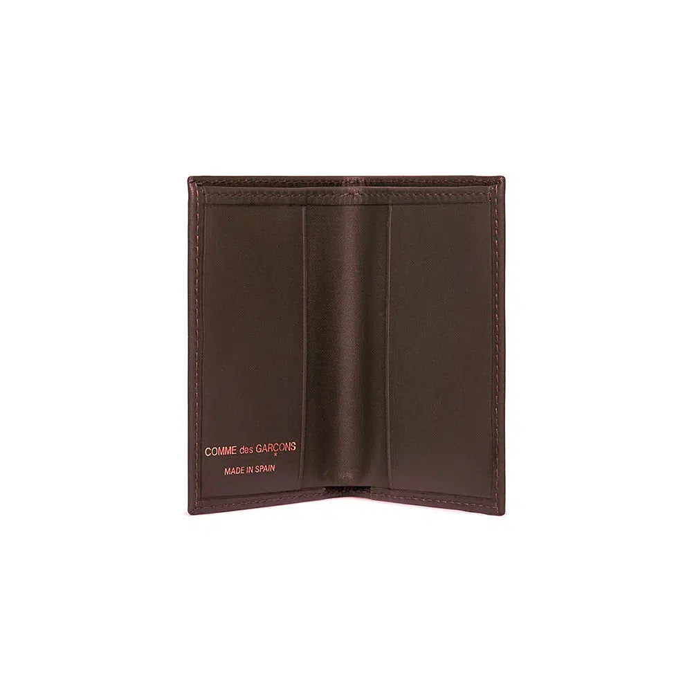 Comme des Garcons Wallet SA6400 Brown Leather Card Holder W2 Store