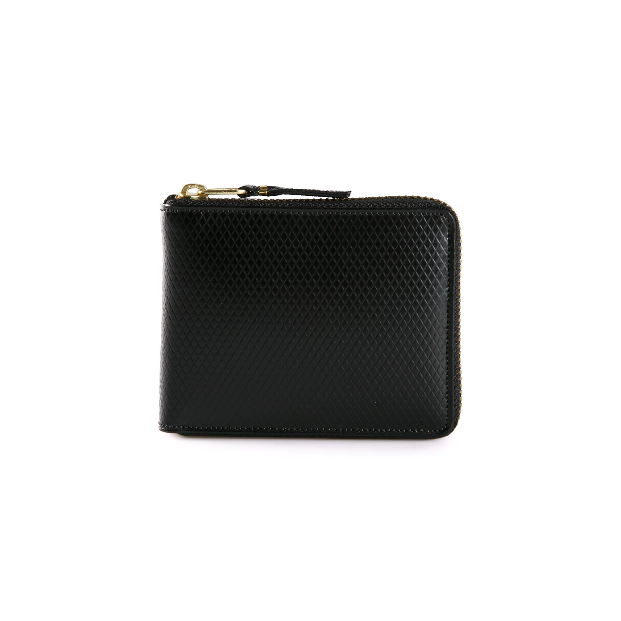 Comme des garcons zip around wallet black clearance