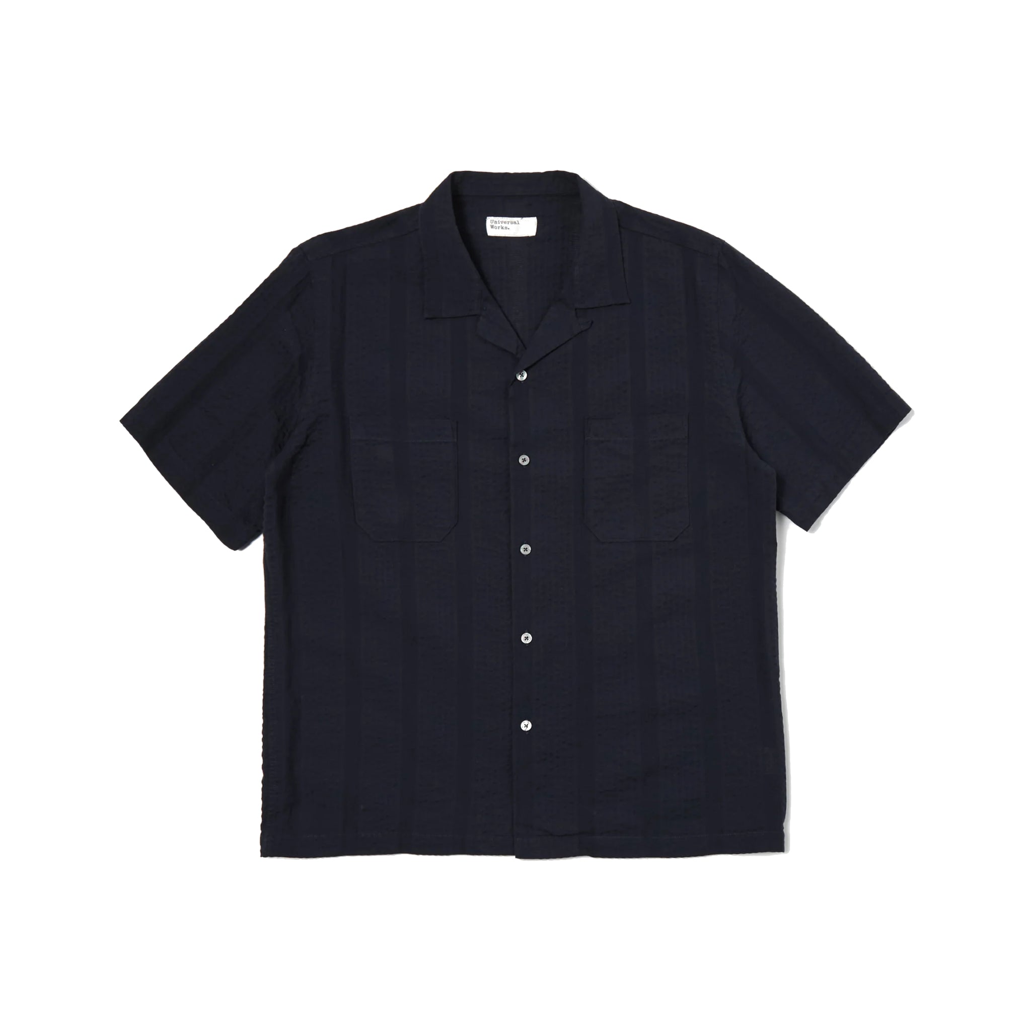 Sal Road Shirt Maui Cotton - Navy-Universal Works-W2 Store