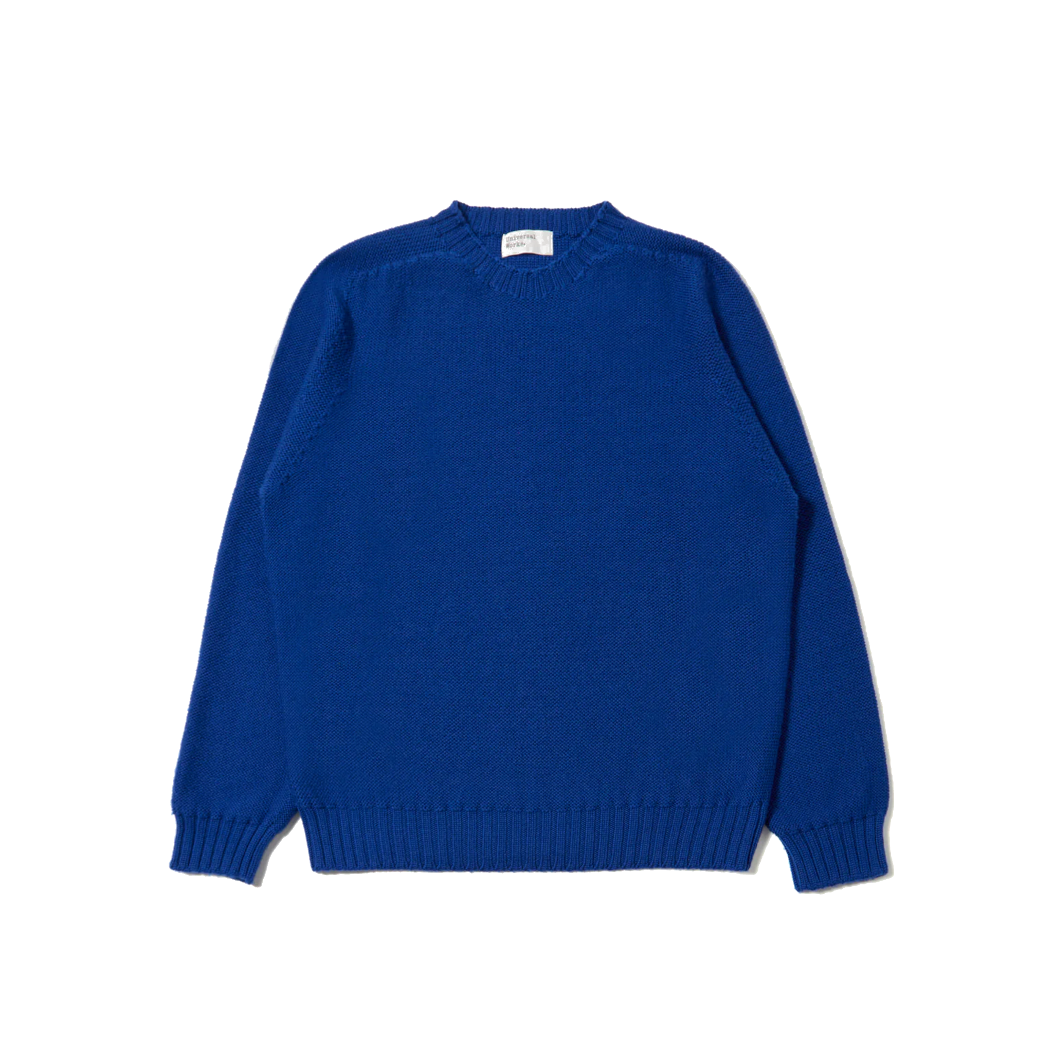 Seamless Crew Shetland Wild - Work Blue-Universal Works-W2 Store