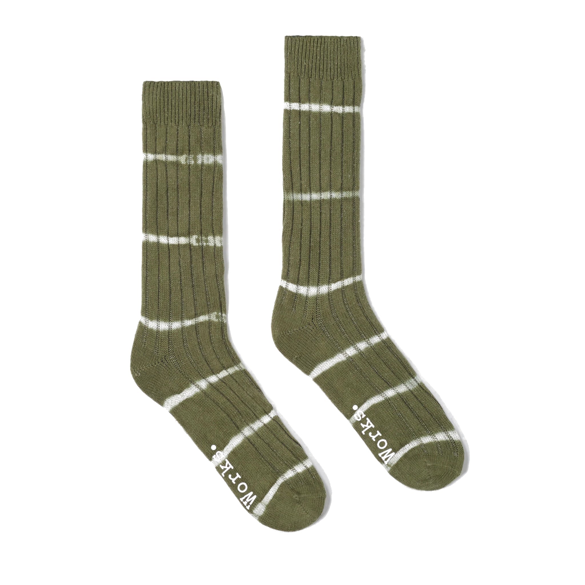 Tie Dye Sock Tie Dye Knit - Olive-Universal Works-W2 Store