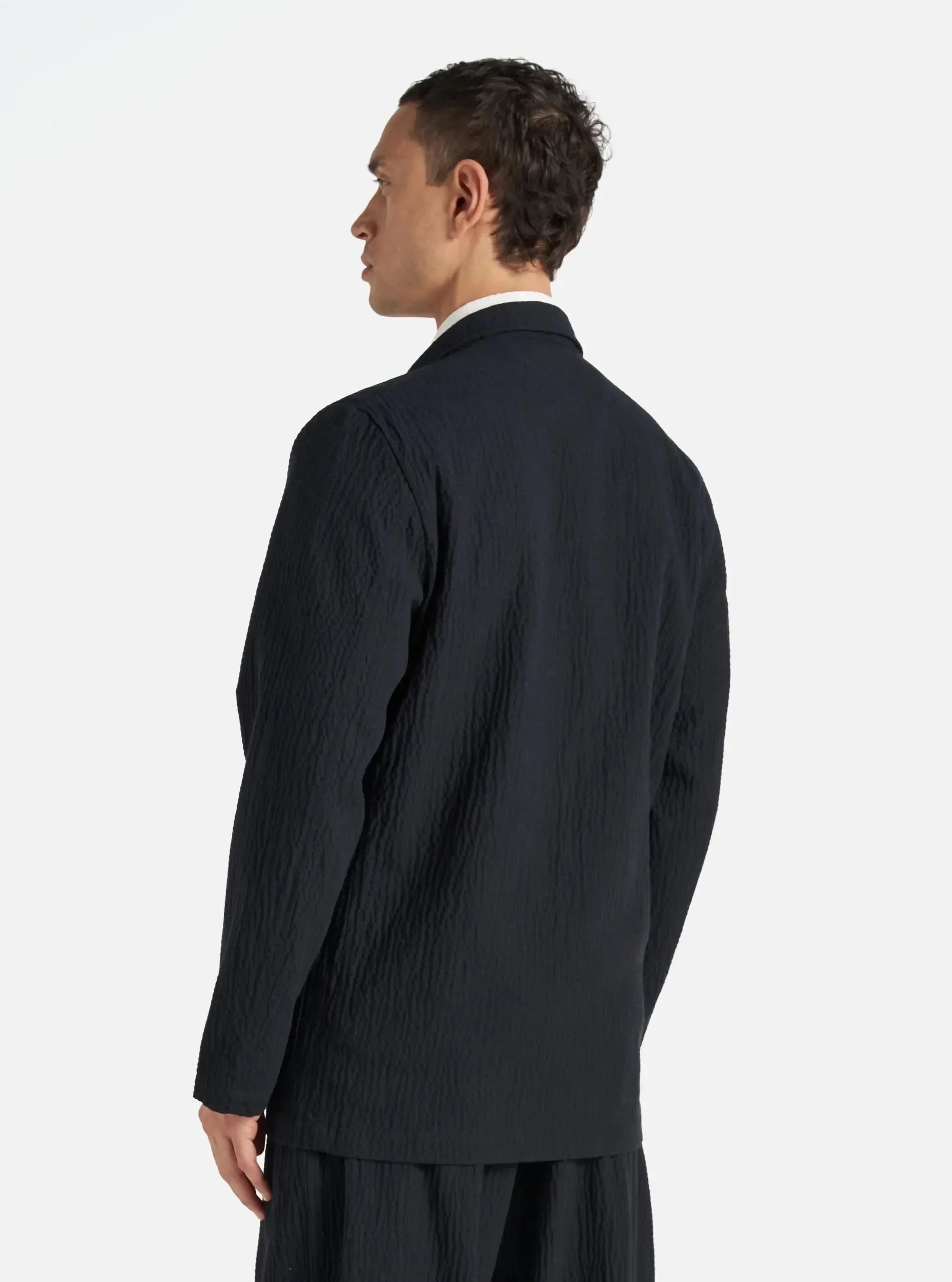 Two Button Jacket Ospina Cotton - Dark Navy-Universal Works-W2 Store