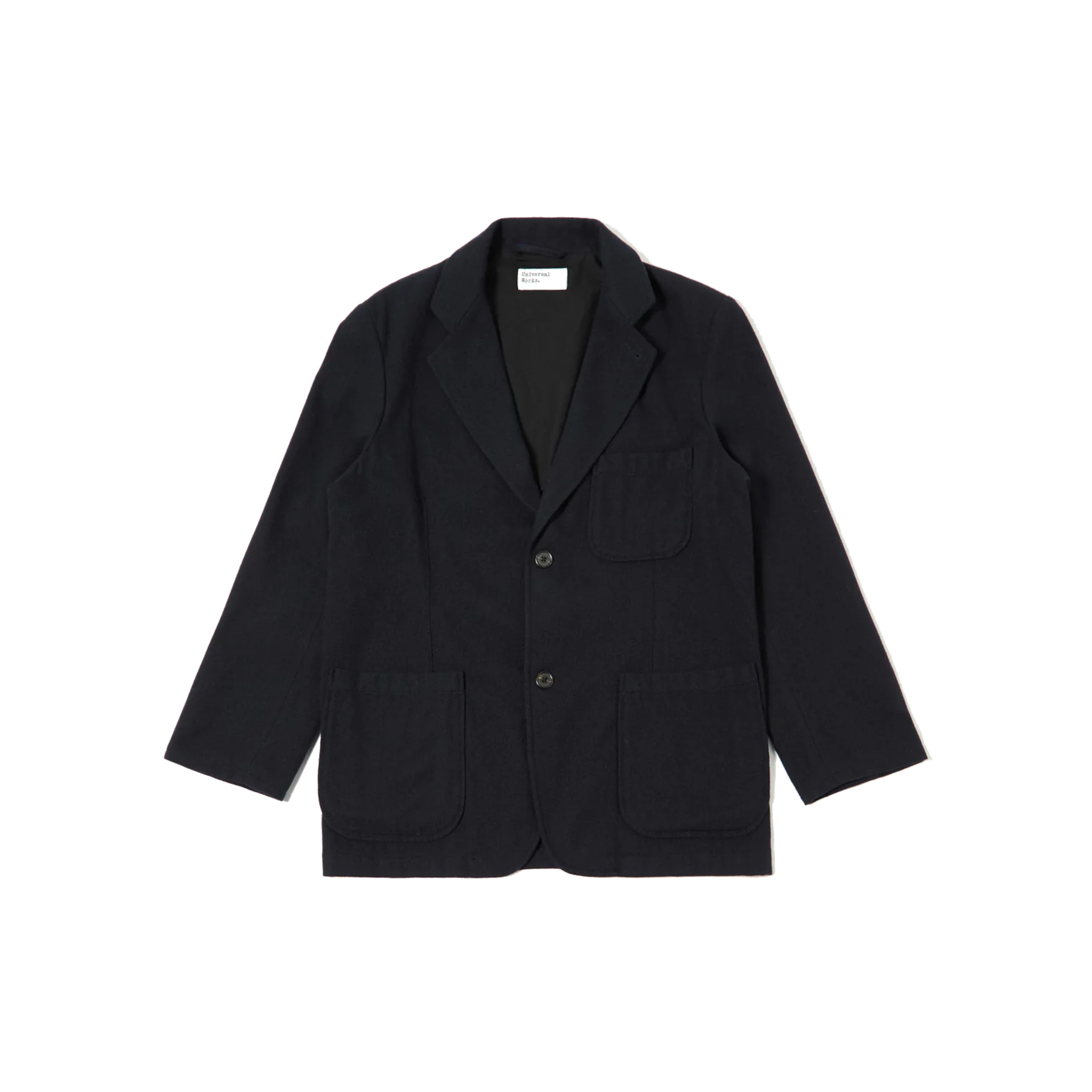 Universal Works Two Button Jacket Soft Recycled Wool - Dark Navy