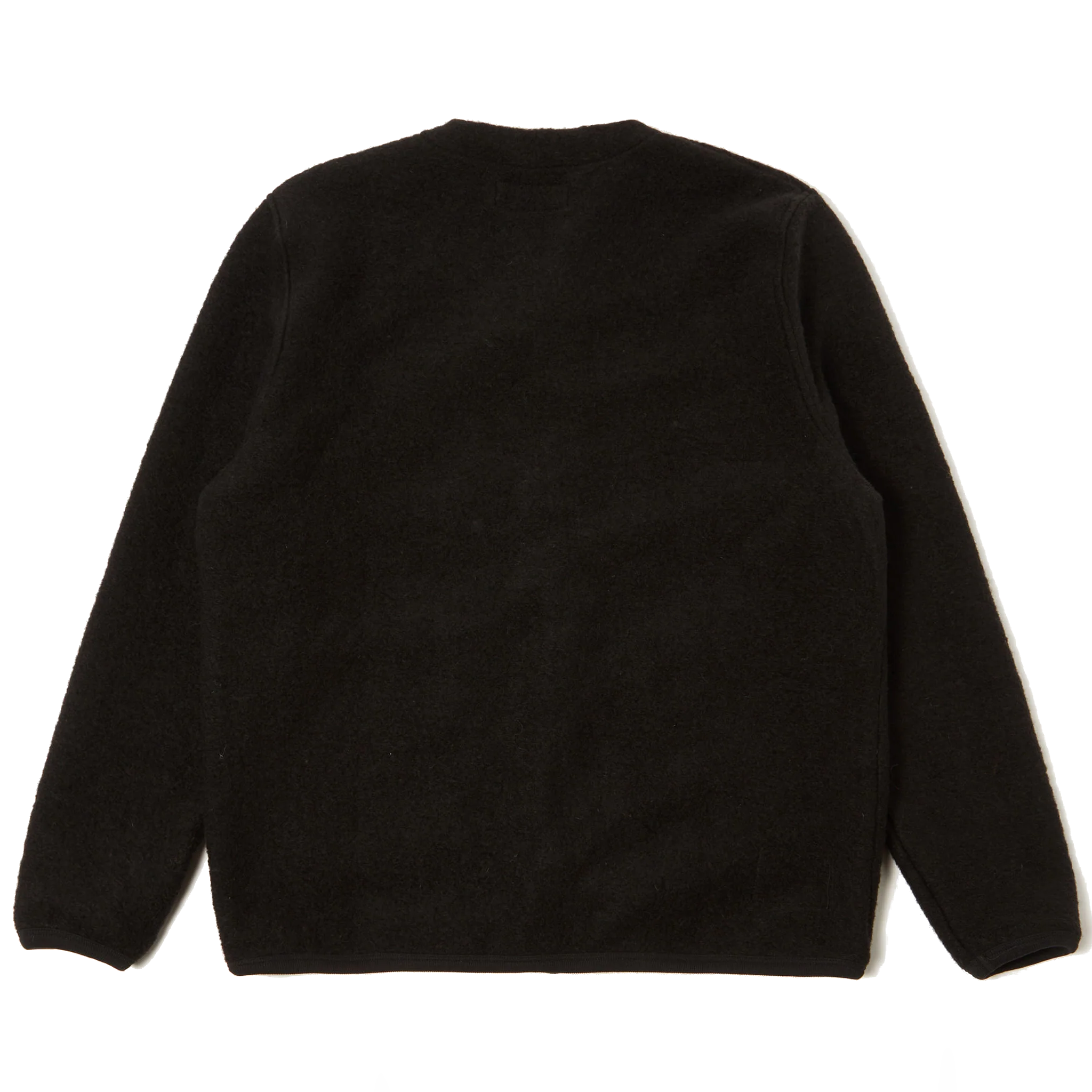 Wool Fleece Cardigan - Black-Universal Works-W2 Store