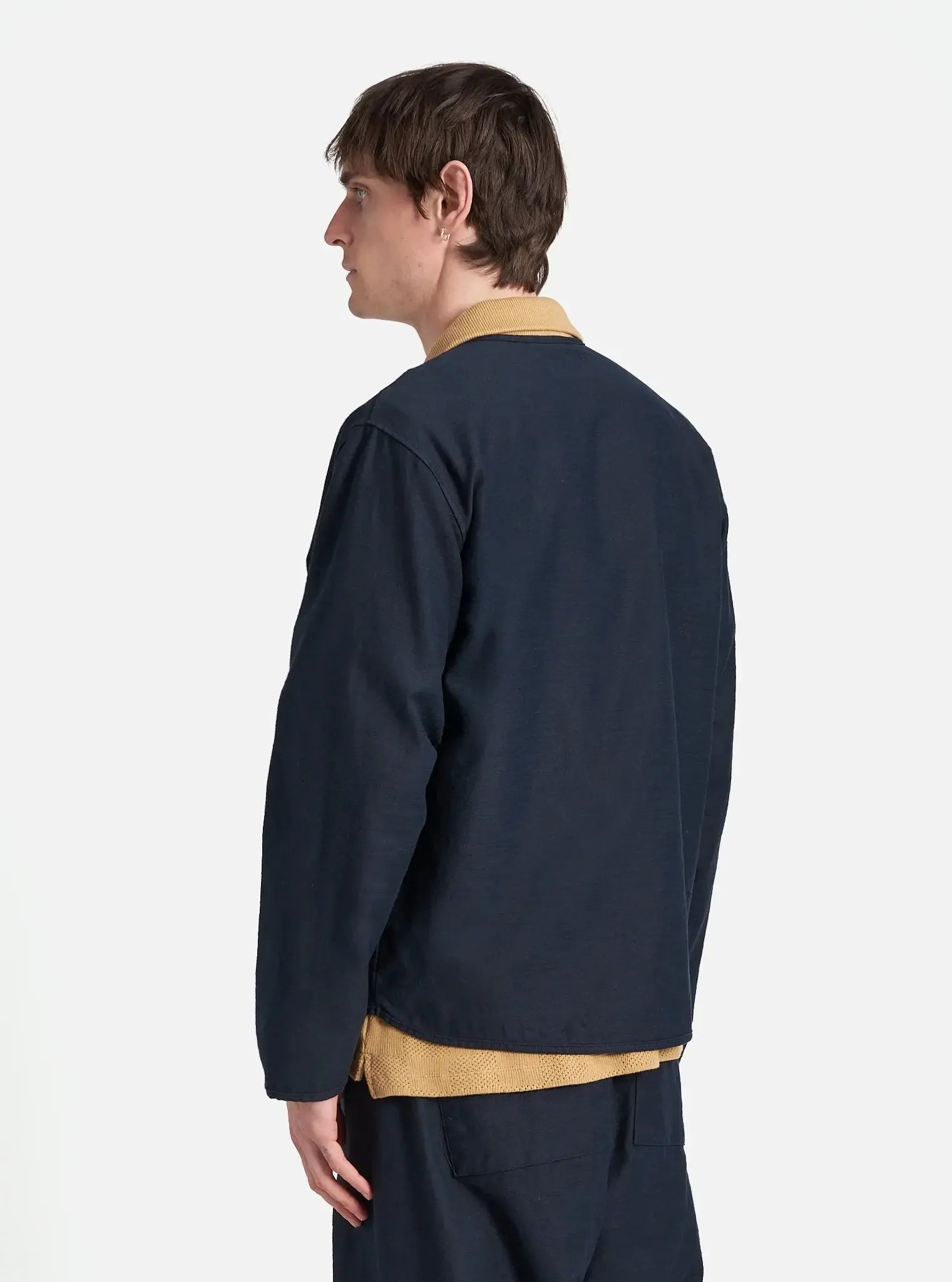 Zip Liner Jacket Slub Sateen - Navy-Universal Works-W2 Store