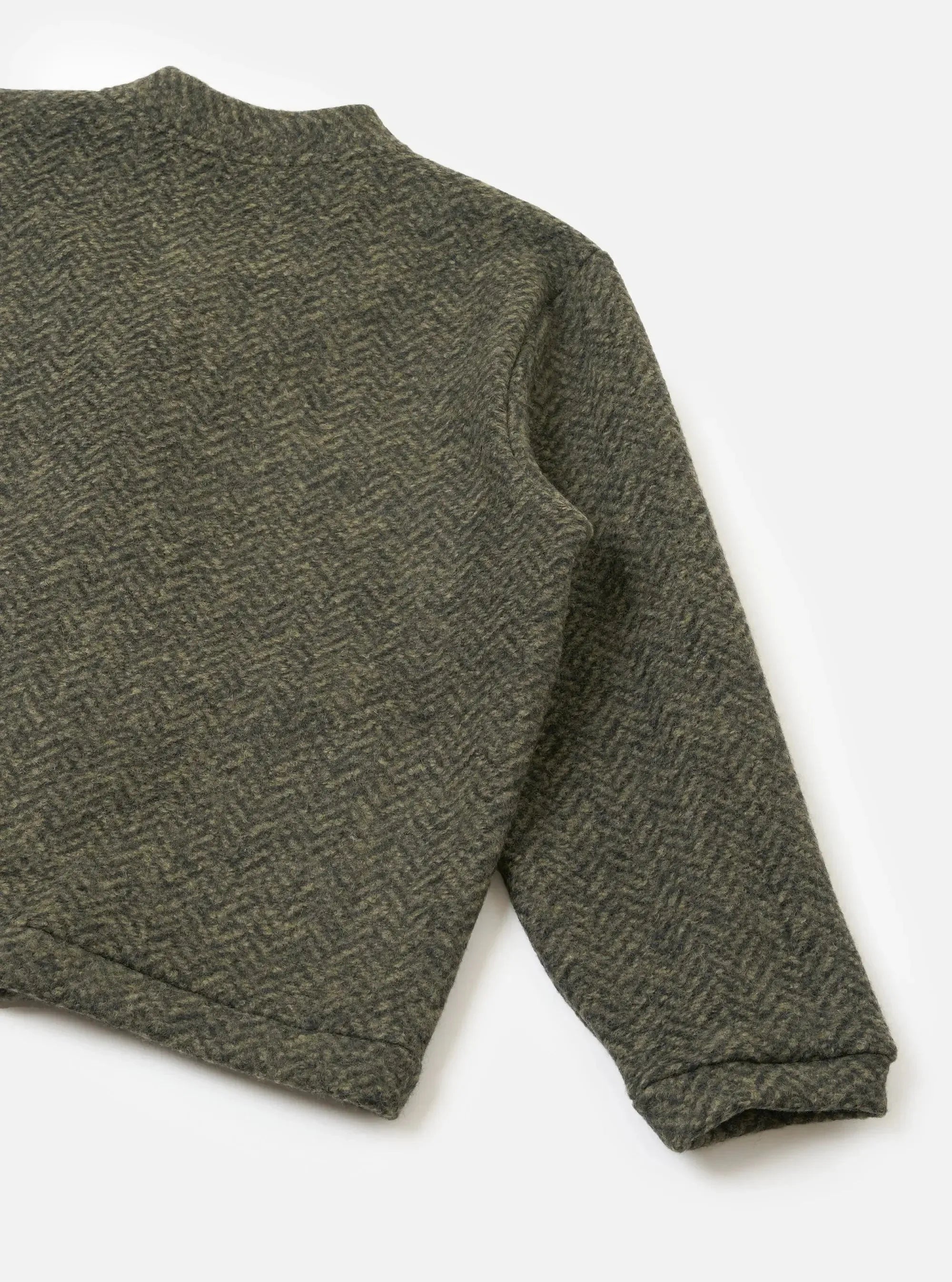 Advance Cardigan Raven Fleece - Olive-Universal Works-W2 Store
