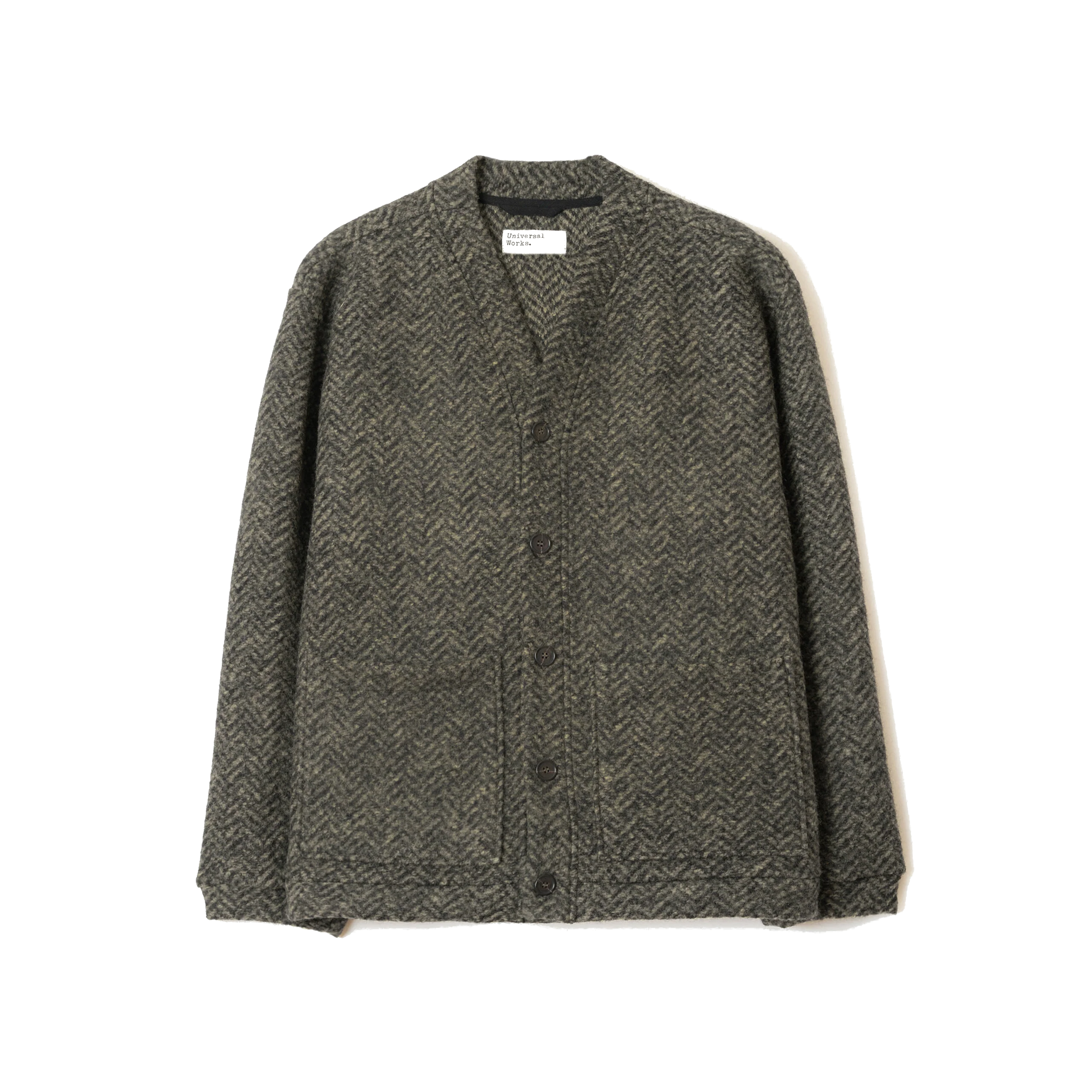 Advance Cardigan Raven Fleece - Olive-Universal Works-W2 Store