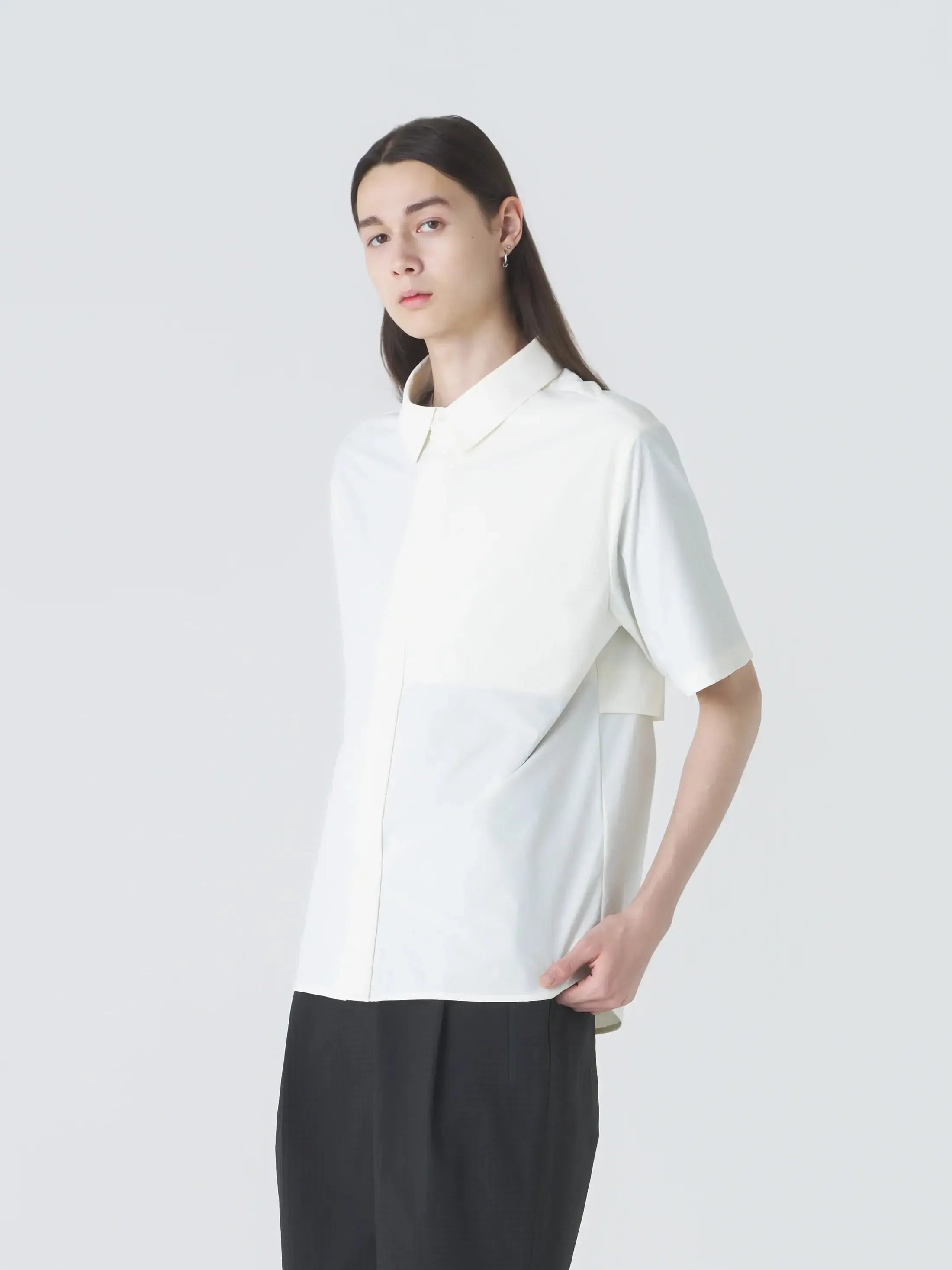 Align Button Up Short Sleeve Shirt - White-Hiking Patrol-W2 Store