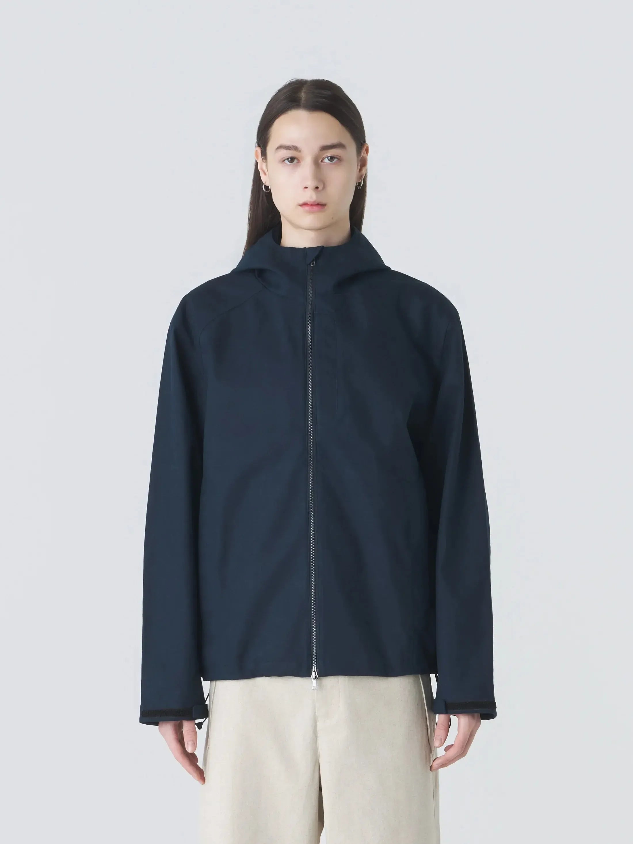 Arc Linen Cotton Jacket - Dark Navy-Hiking Patrol-W2 Store