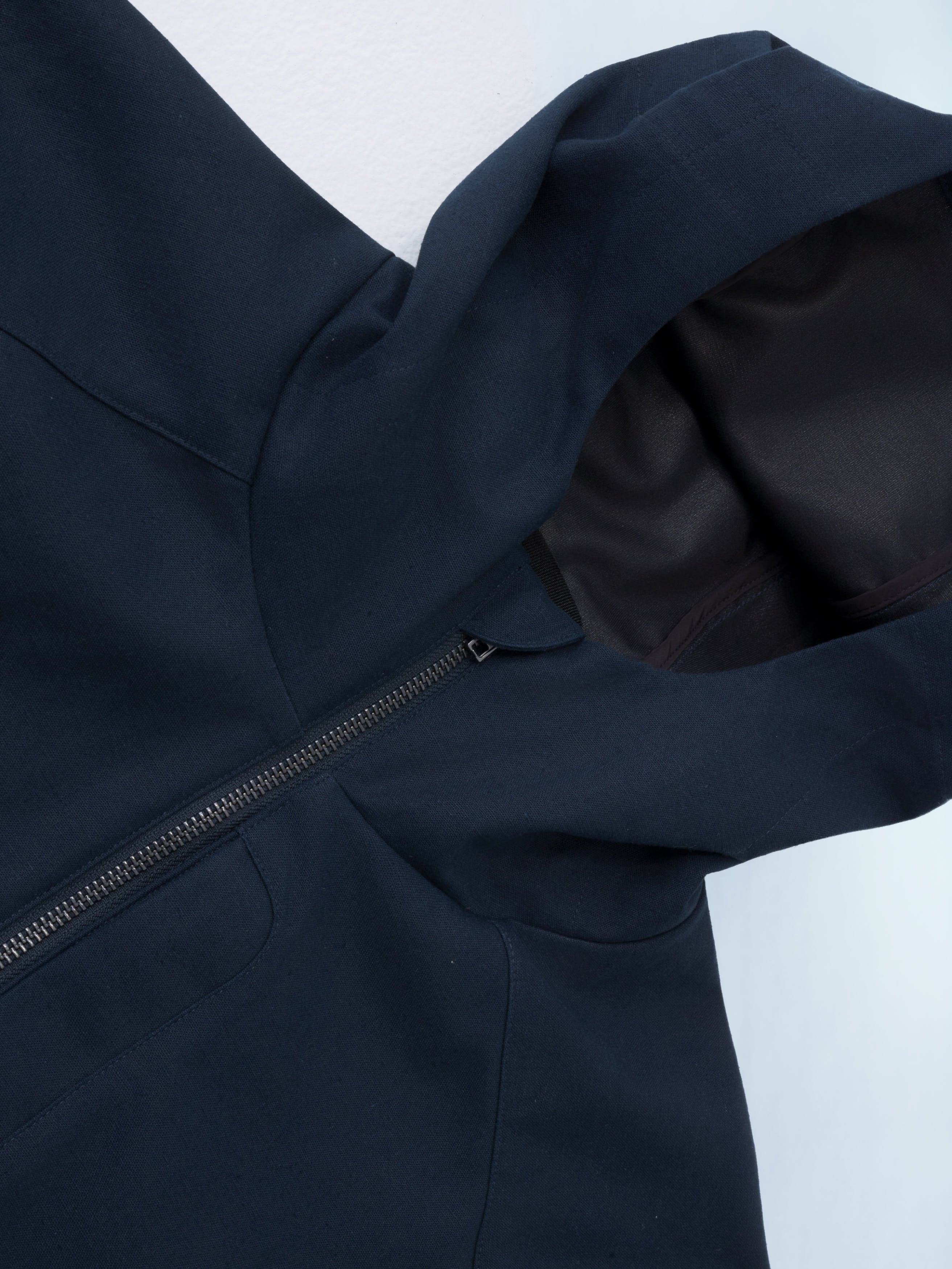 Arc Linen Cotton Jacket - Dark Navy-Hiking Patrol-W2 Store