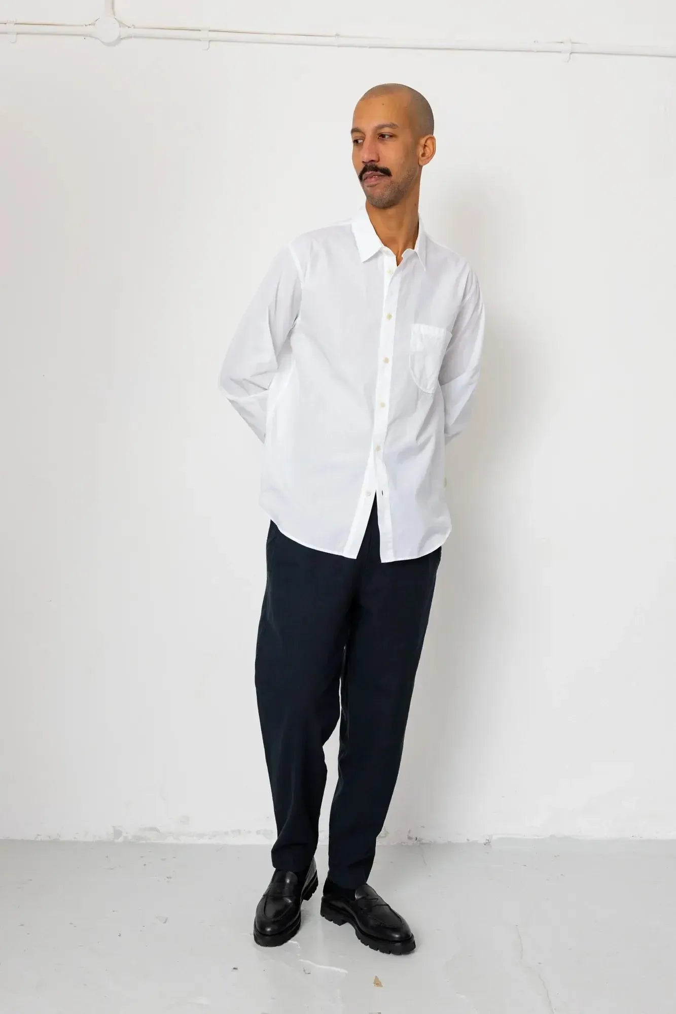 Assembly Pant - Black Cotton / Linen-Folk-W2 Store