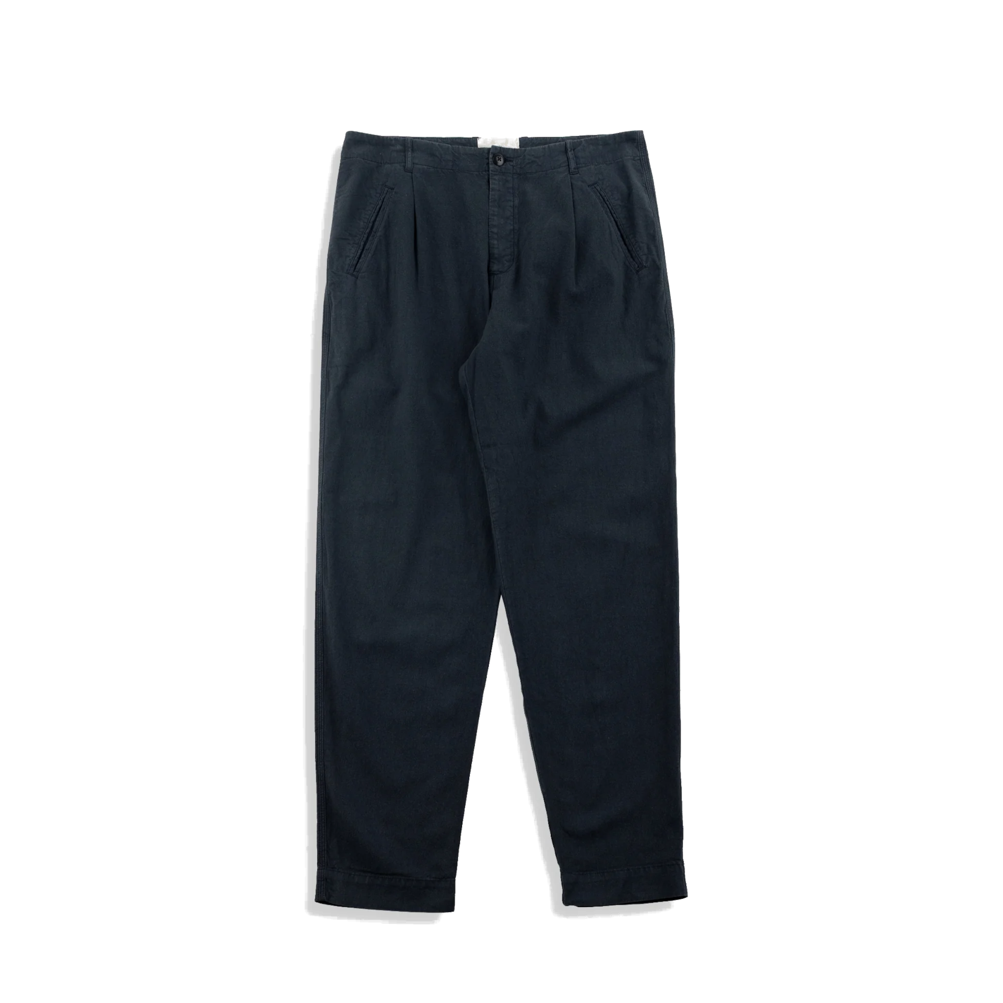 Assembly Pant - Black Cotton / Linen-Folk-W2 Store