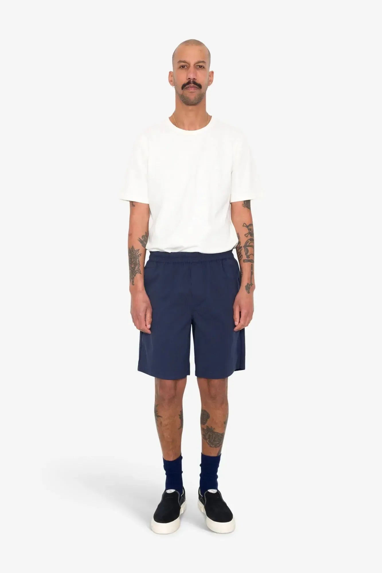 Assembly Short - Navy Seersucker-Folk-W2 Store