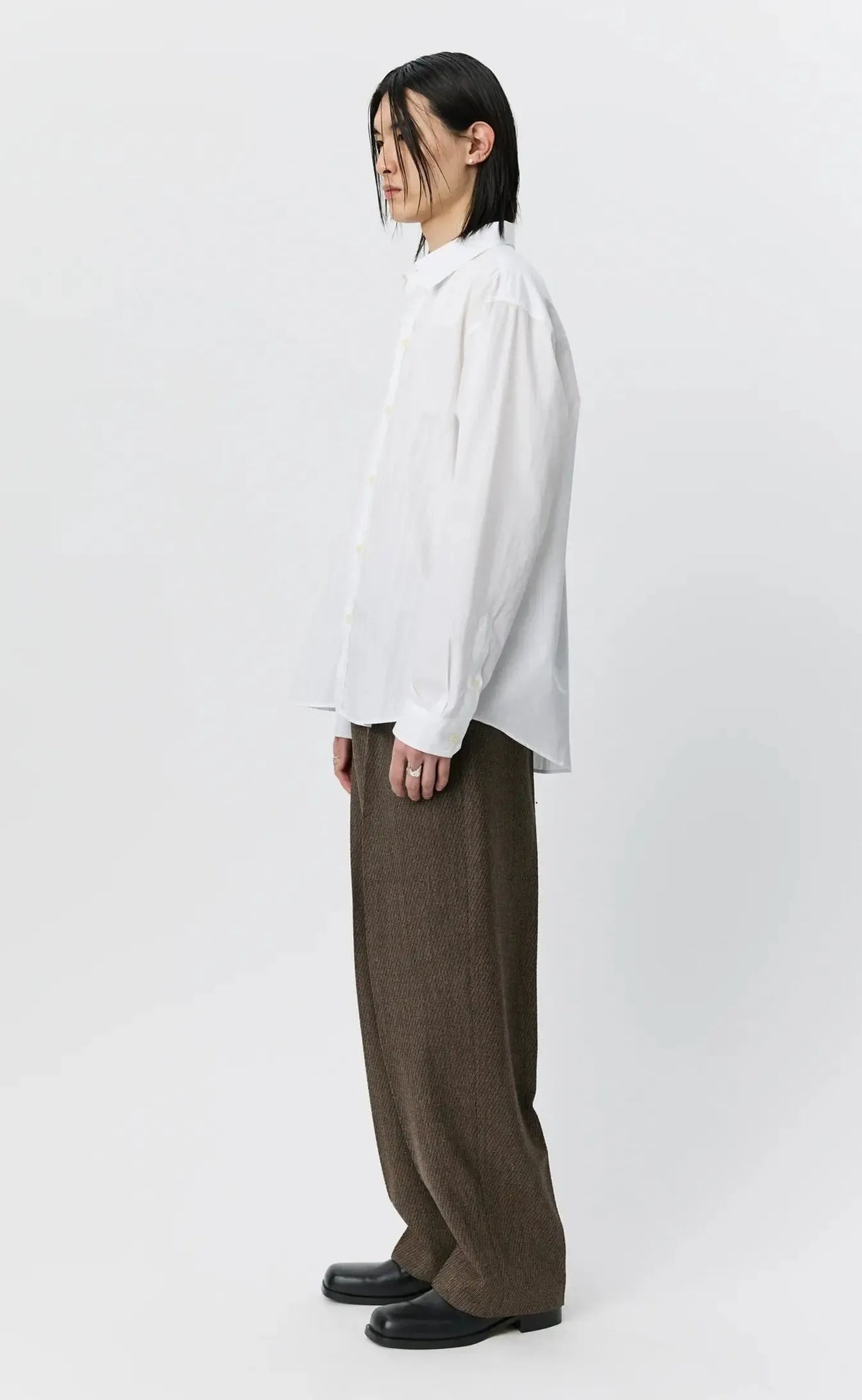 Auditorium Shirt - White Fancy Stripe-mfpen-W2 Store
