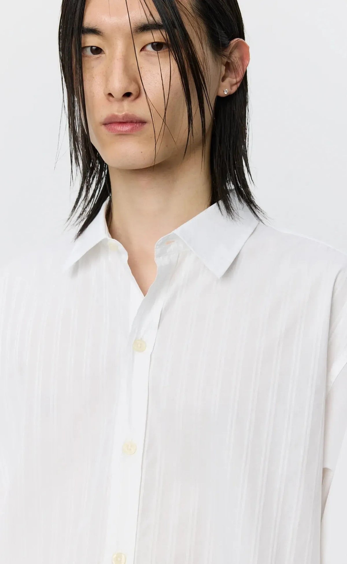 Auditorium Shirt - White Fancy Stripe-mfpen-W2 Store