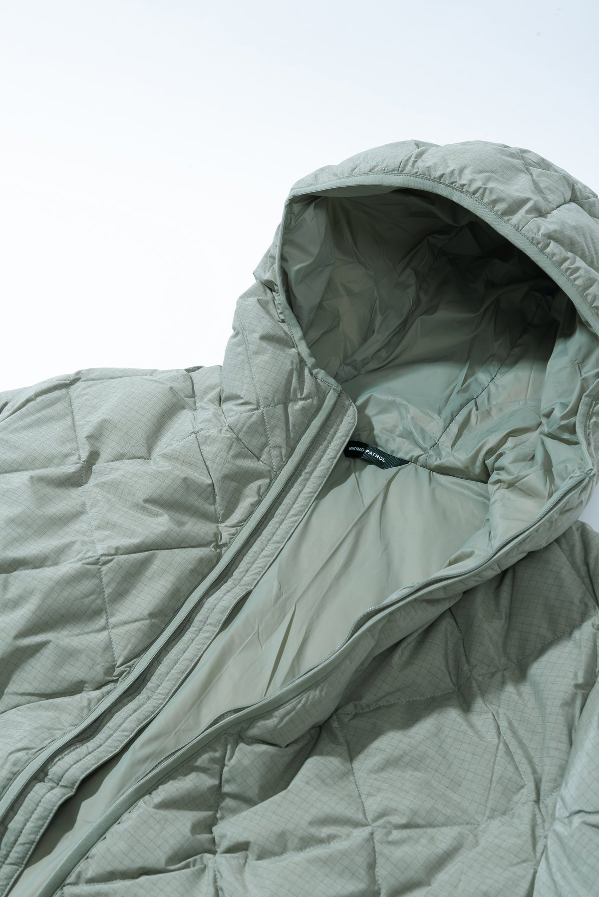 Base Grid Light Down Hooded Jacket - Thyme-Hiking Patrol-W2 Store
