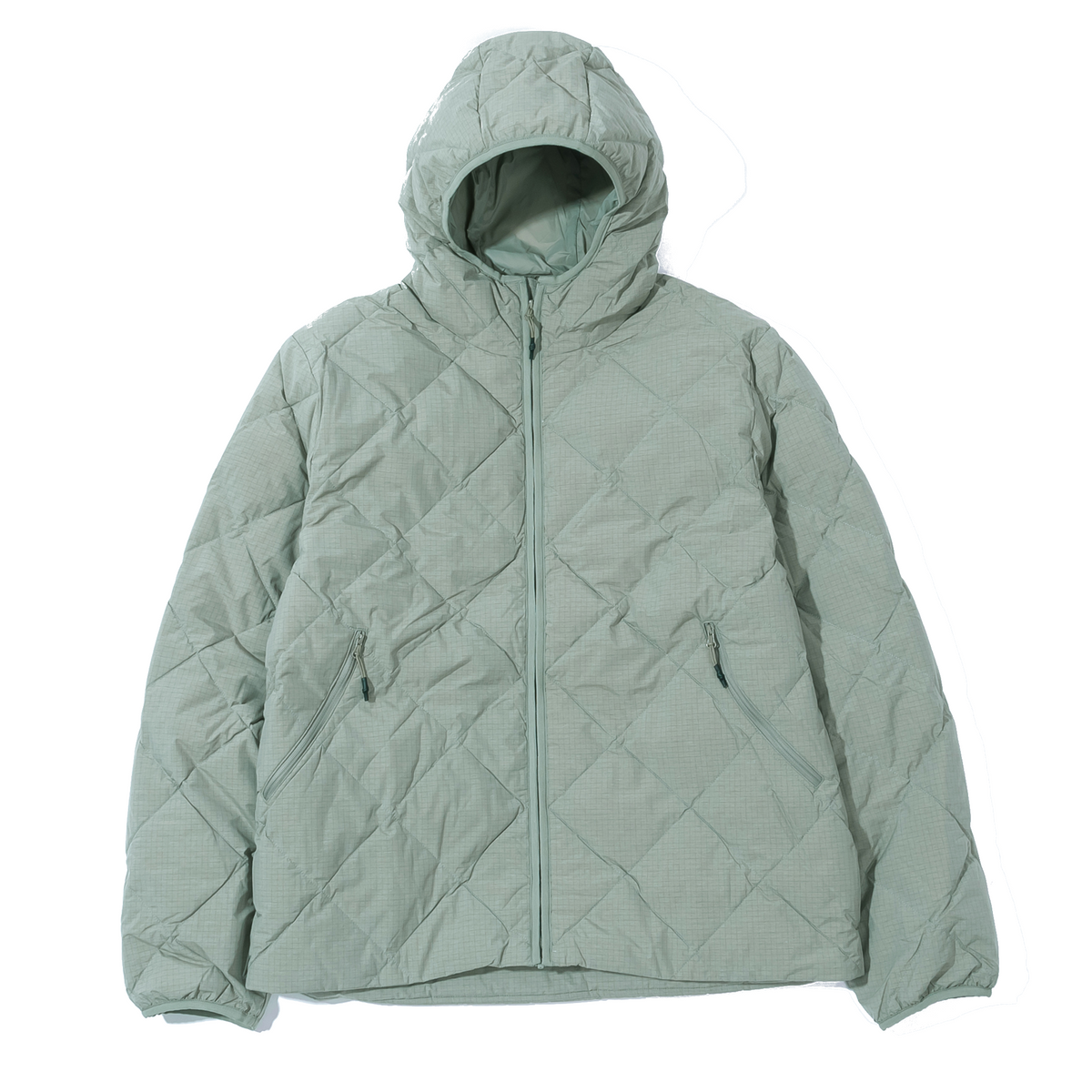 Base Grid Light Down Hooded Jacket - Thyme-Hiking Patrol-W2 Store