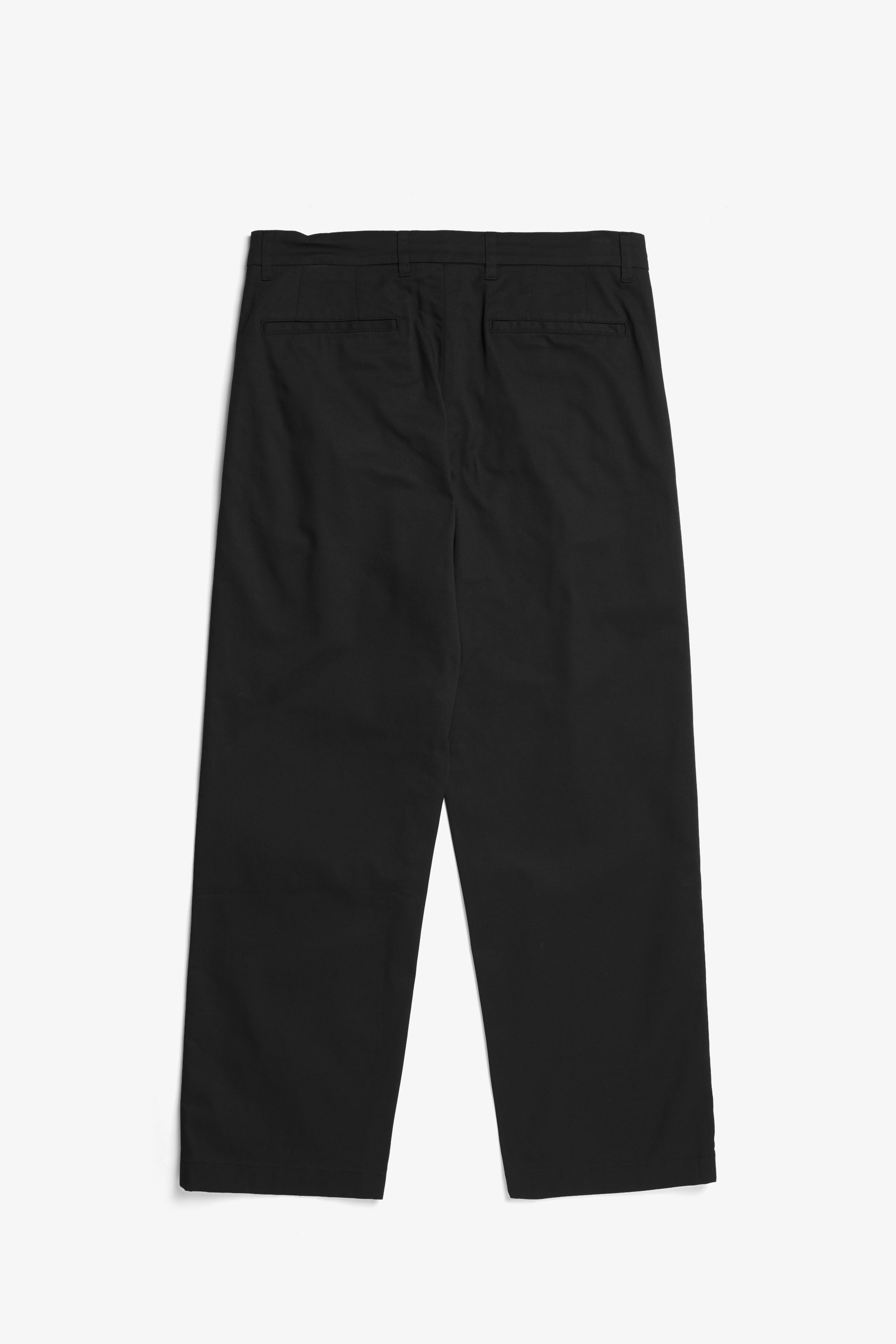 Benn Relaxed Twill Pleated Trouser - Black-Norse Projects-W2 Store