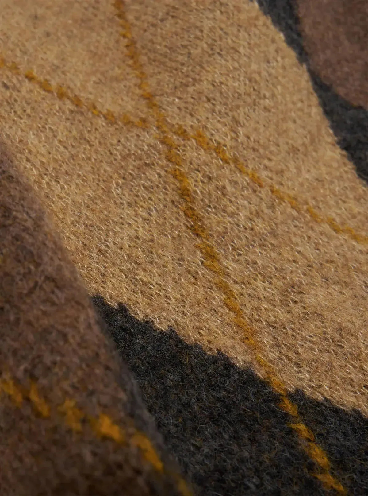 Big Argyll Crew Alpaca Knit - Brown-Universal Works-W2 Store