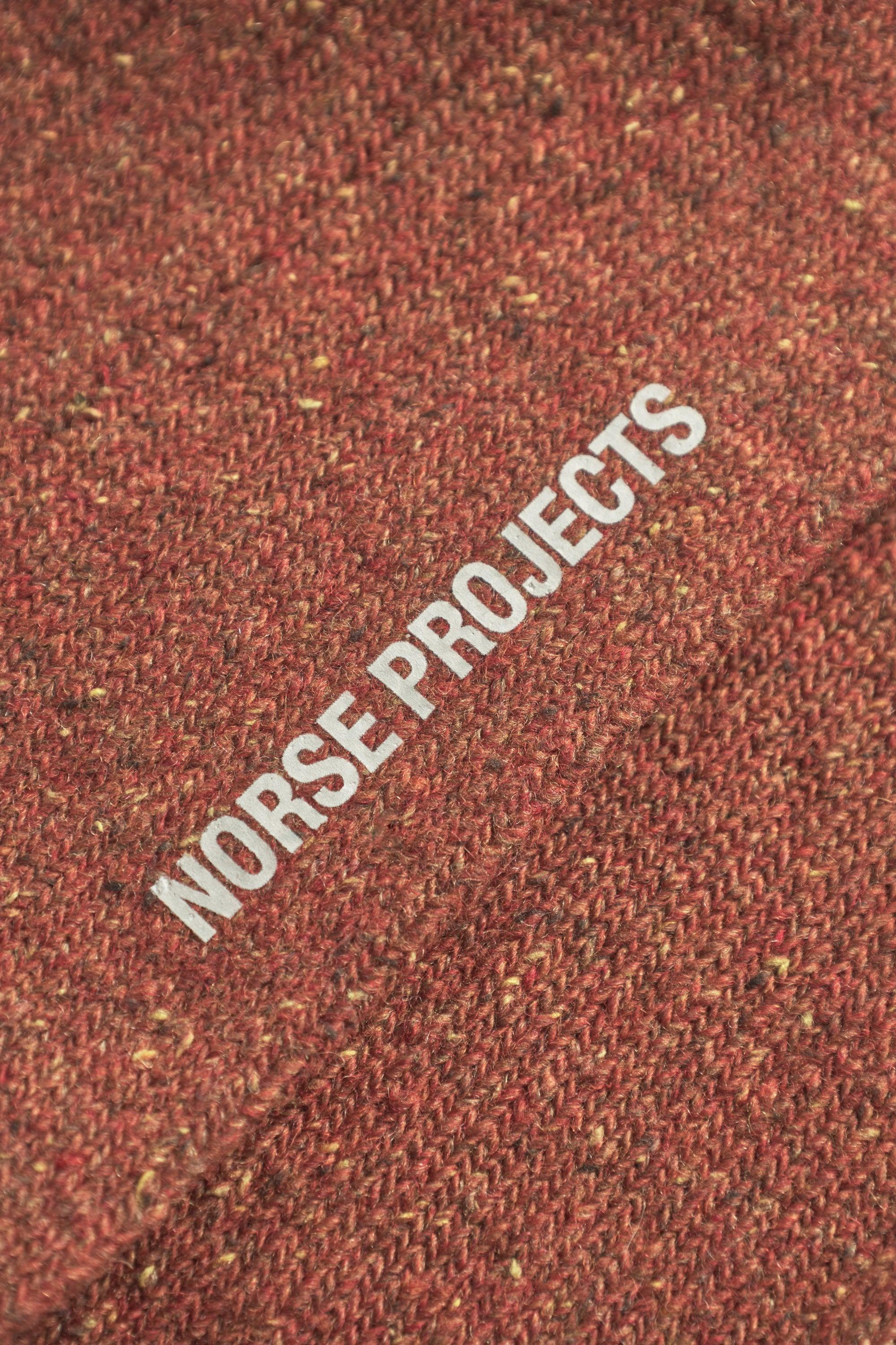 Bjarki Neps Wool Rib Sock - Golden Orange-Norse Projects-W2 Store