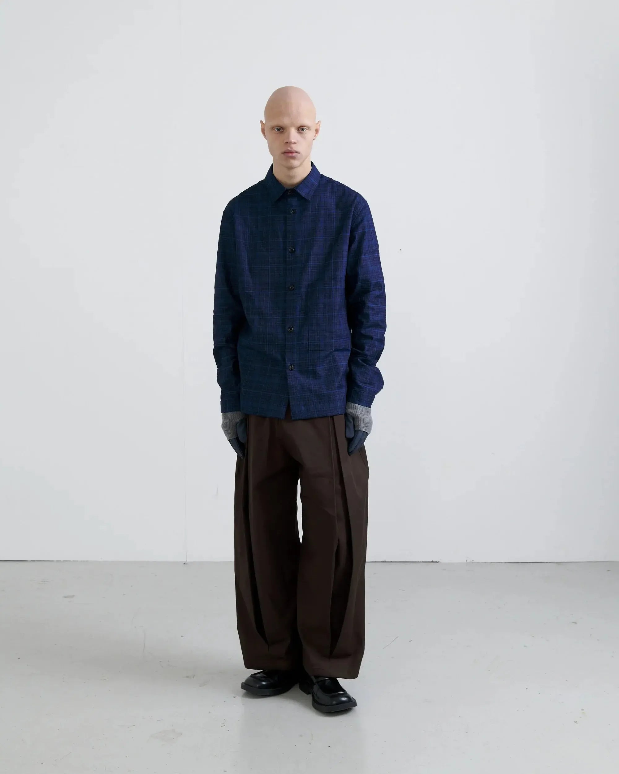 Box Pleat Trouser - Brown-Sage Nation-W2 Store