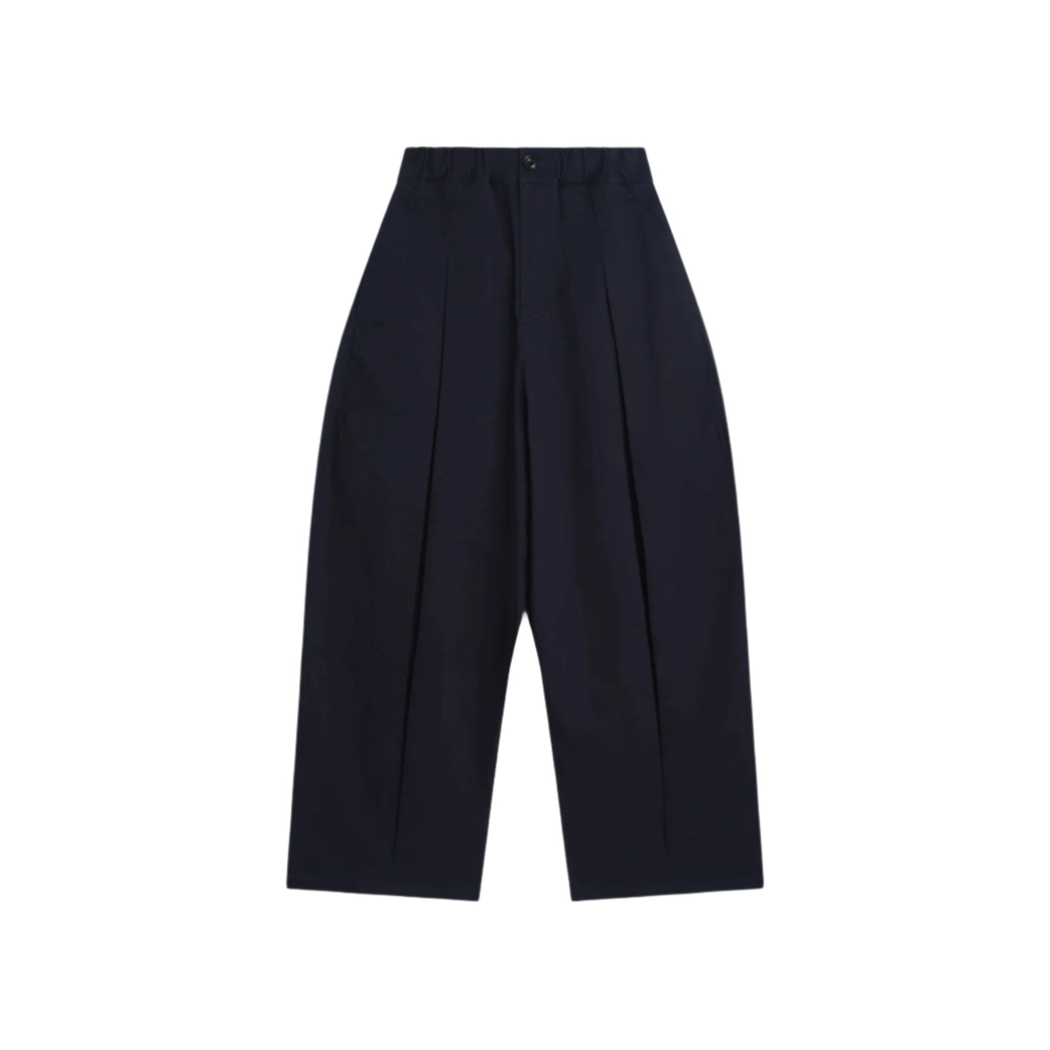 Box Pleat Trouser - Navy-Sage Nation-W2 Store
