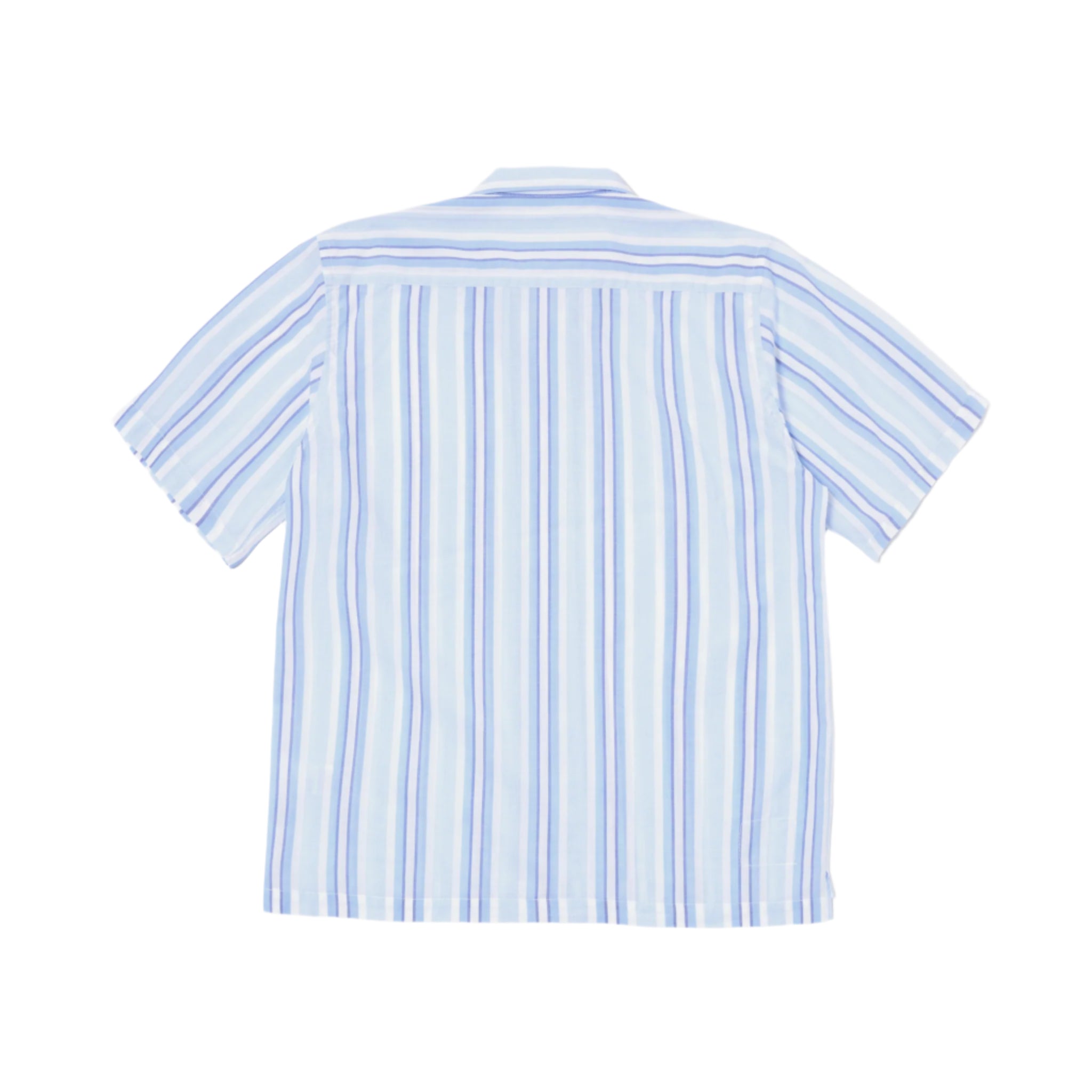 Camp Shirt Pop Stripe Two - White/Blue-Universal Works-W2 Store