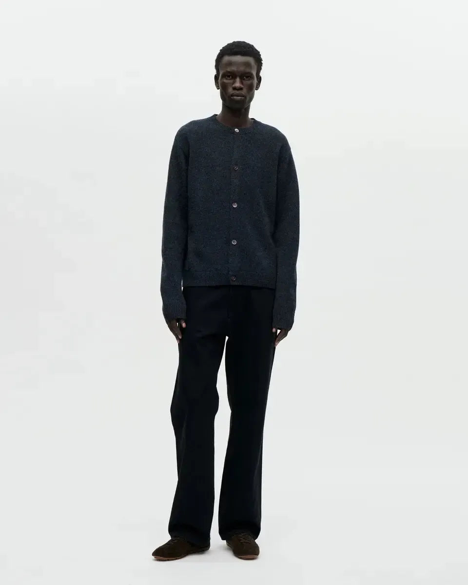 Cardigan Boiled Wool - Charcoal-Berner Kühl-W2 Store