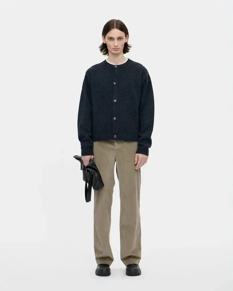 Cardigan Boiled Wool - Charcoal-Berner Kühl-W2 Store