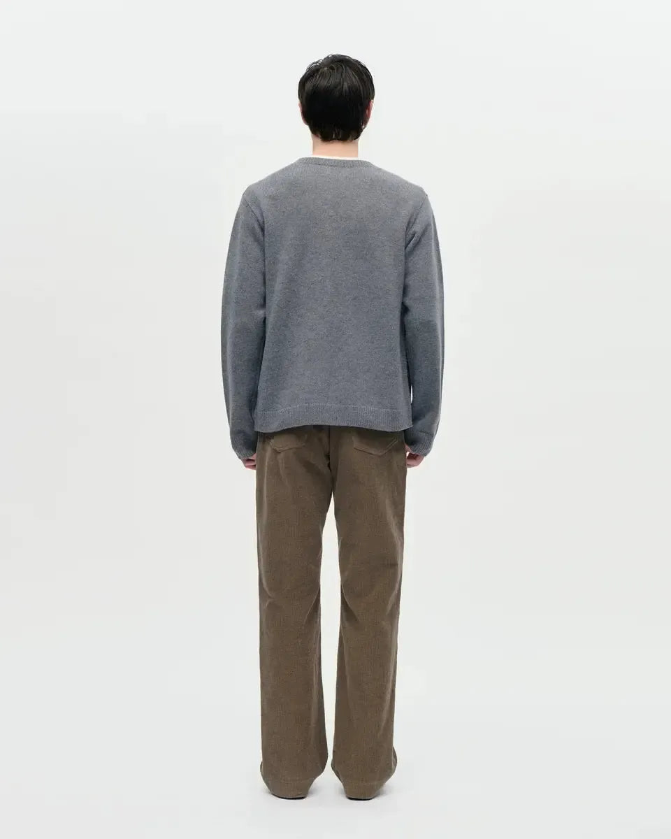 Cardigan Boiled Wool - Light Grey-Berner Kühl-W2 Store