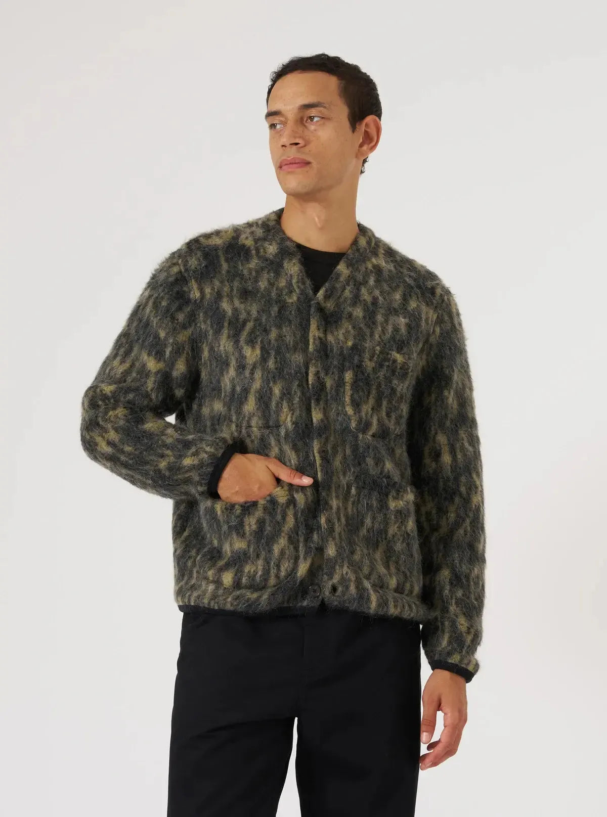 Cardigan Dolce Fleece - Charcoal-Universal Works-W2 Store