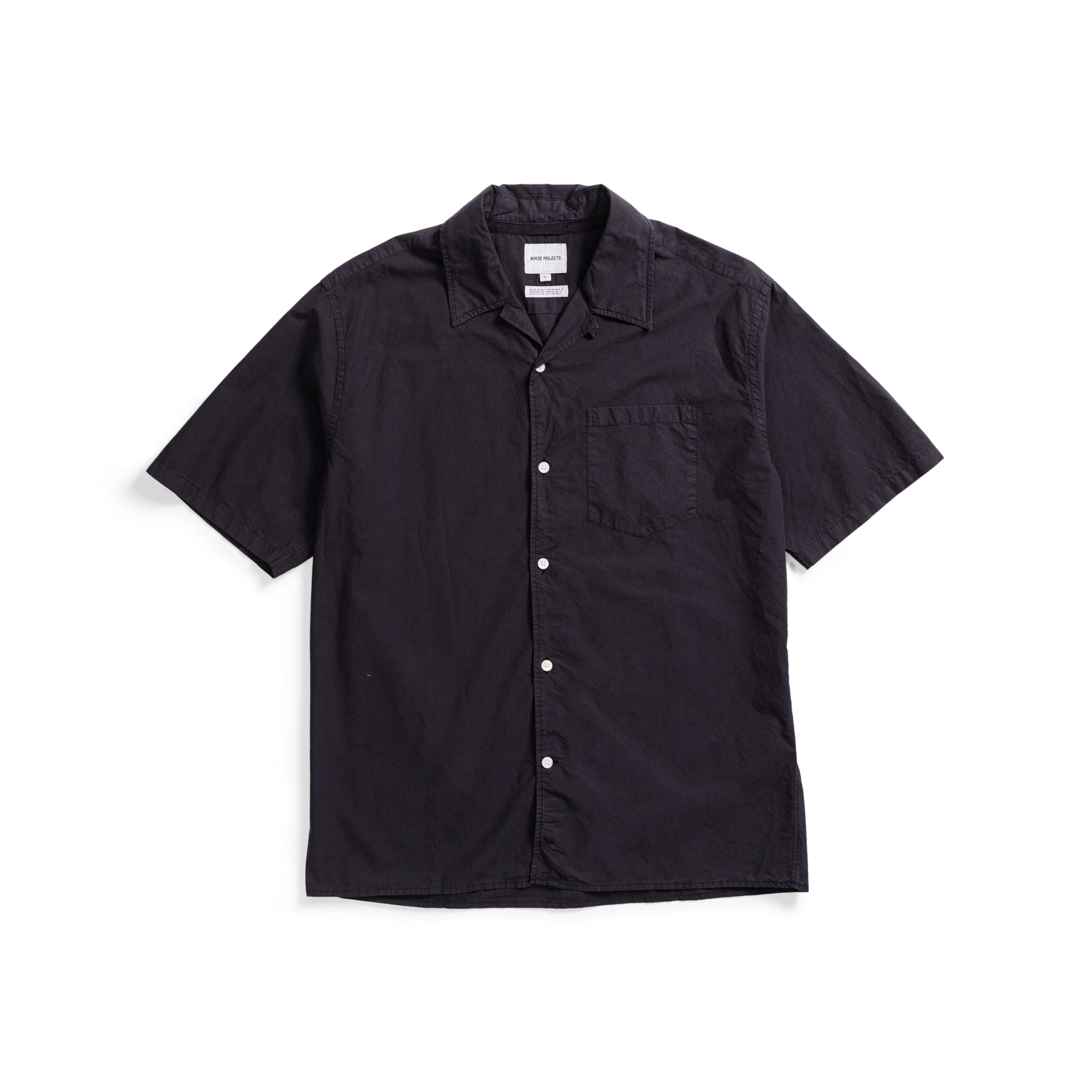 Carsten Cotton Tencel Shirt - Dark Navy-Norse Projects-W2 Store