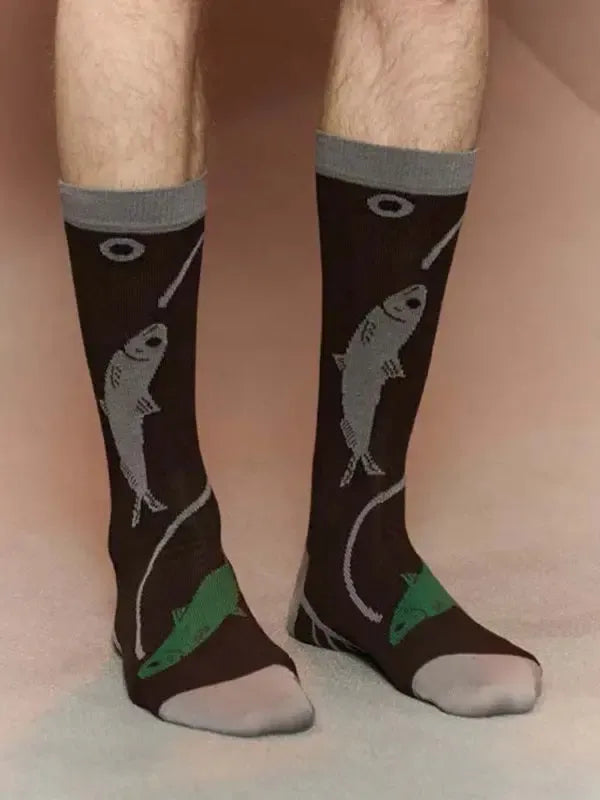 Catch Match Socks - Catch Brown-Henrik Vibskov-W2 Store